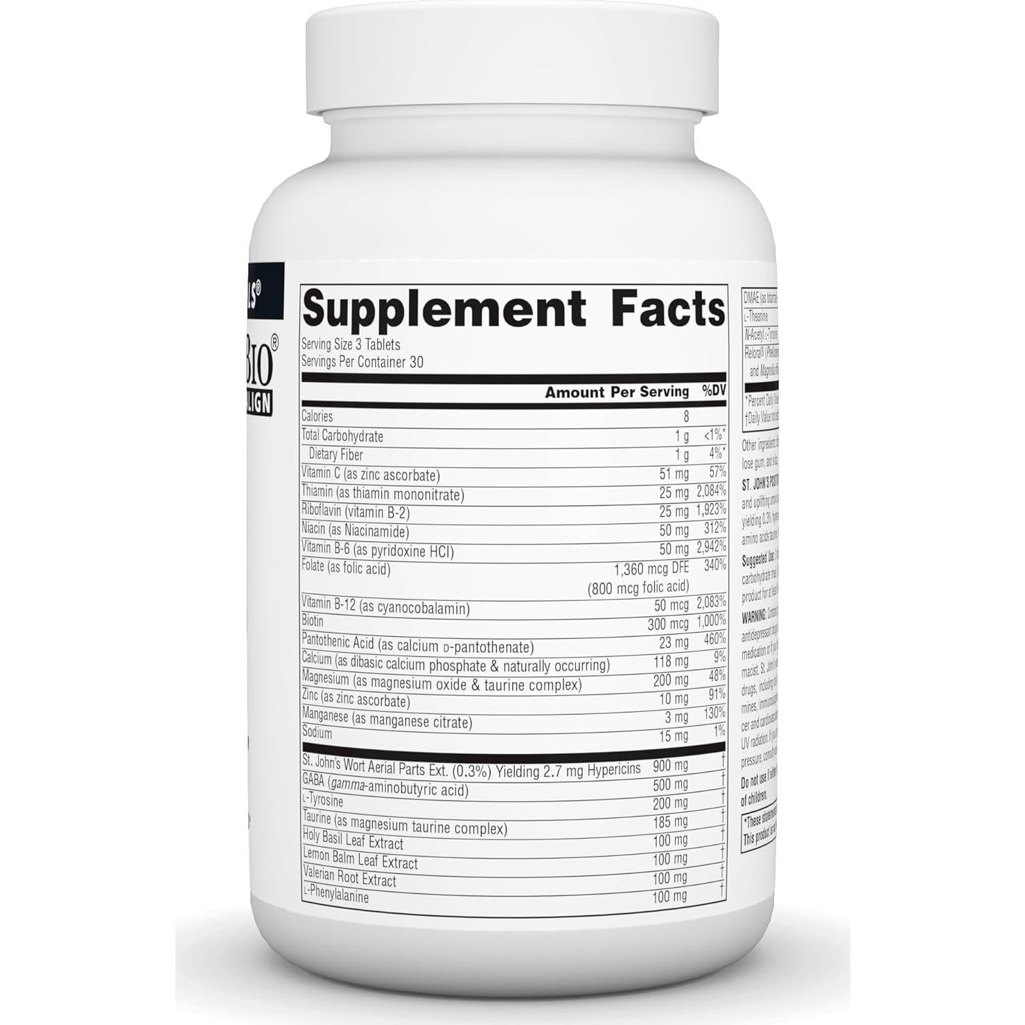 Source Naturals Pensamientos Positivos - 90 Tabletas Suplemento