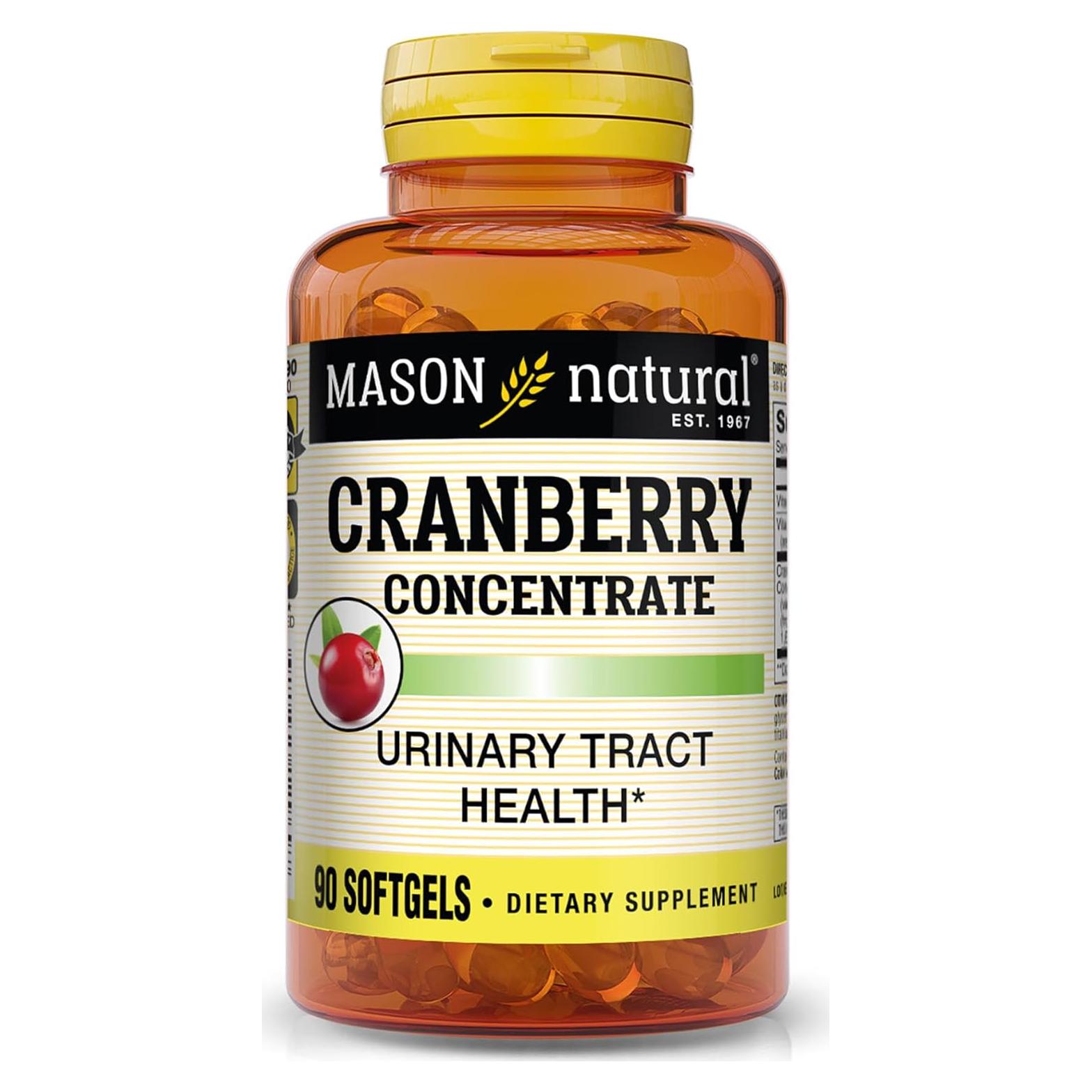 Concentrado de Arándano 12:1 Mason Natural con Vitamina C y E - 90 Cápsulas