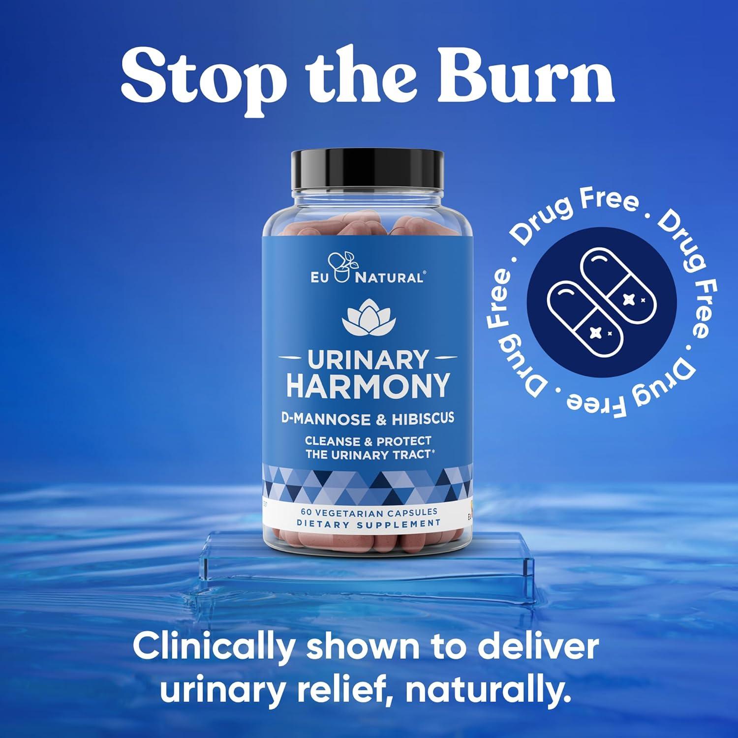 Suplemento D-Mannose Urinary Harmony 60 Cápsulas Salud Urinaria