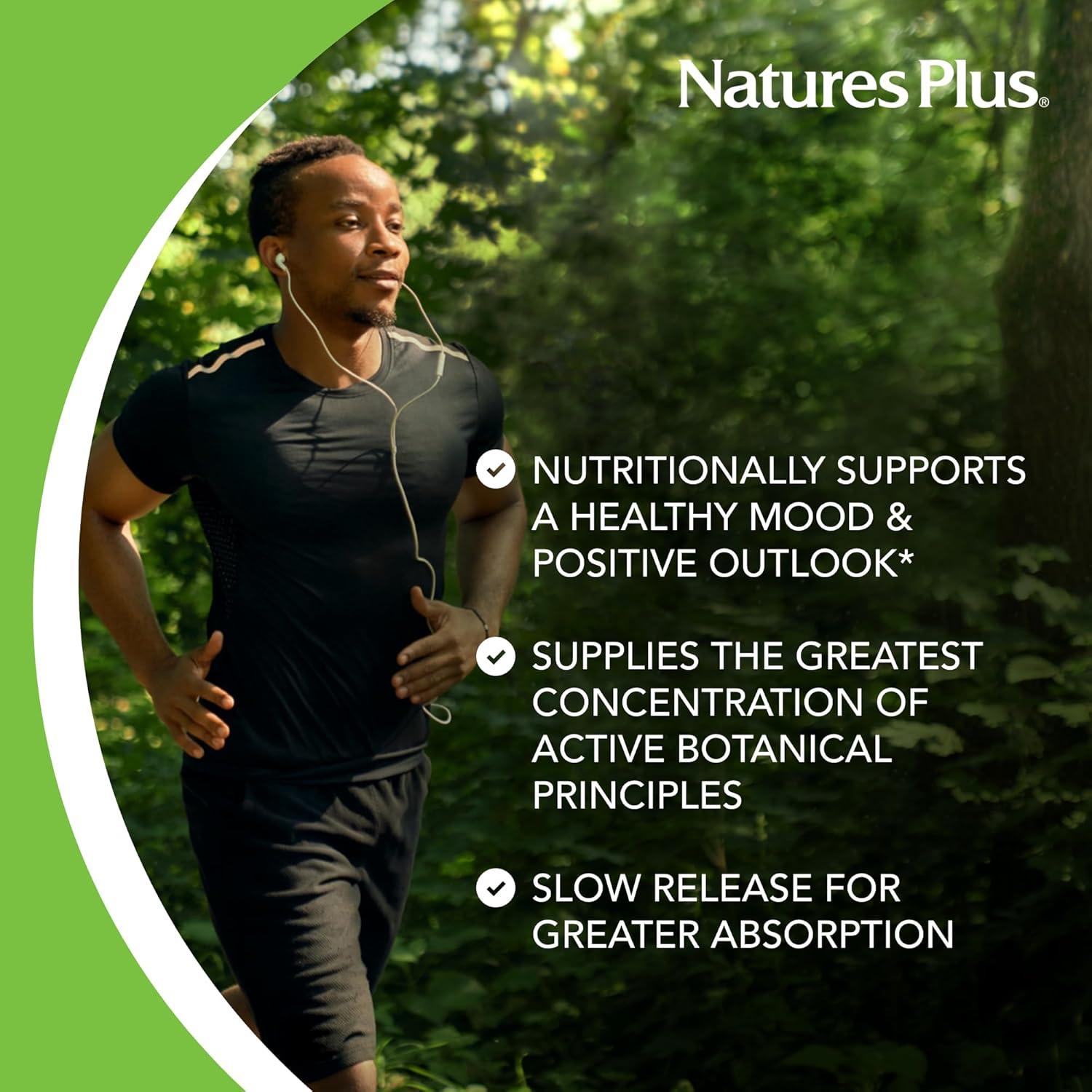 Suplemento Herbal Actives Natures Plus Hierba de San Juan 450 mg - 60 Tabletas Veganas