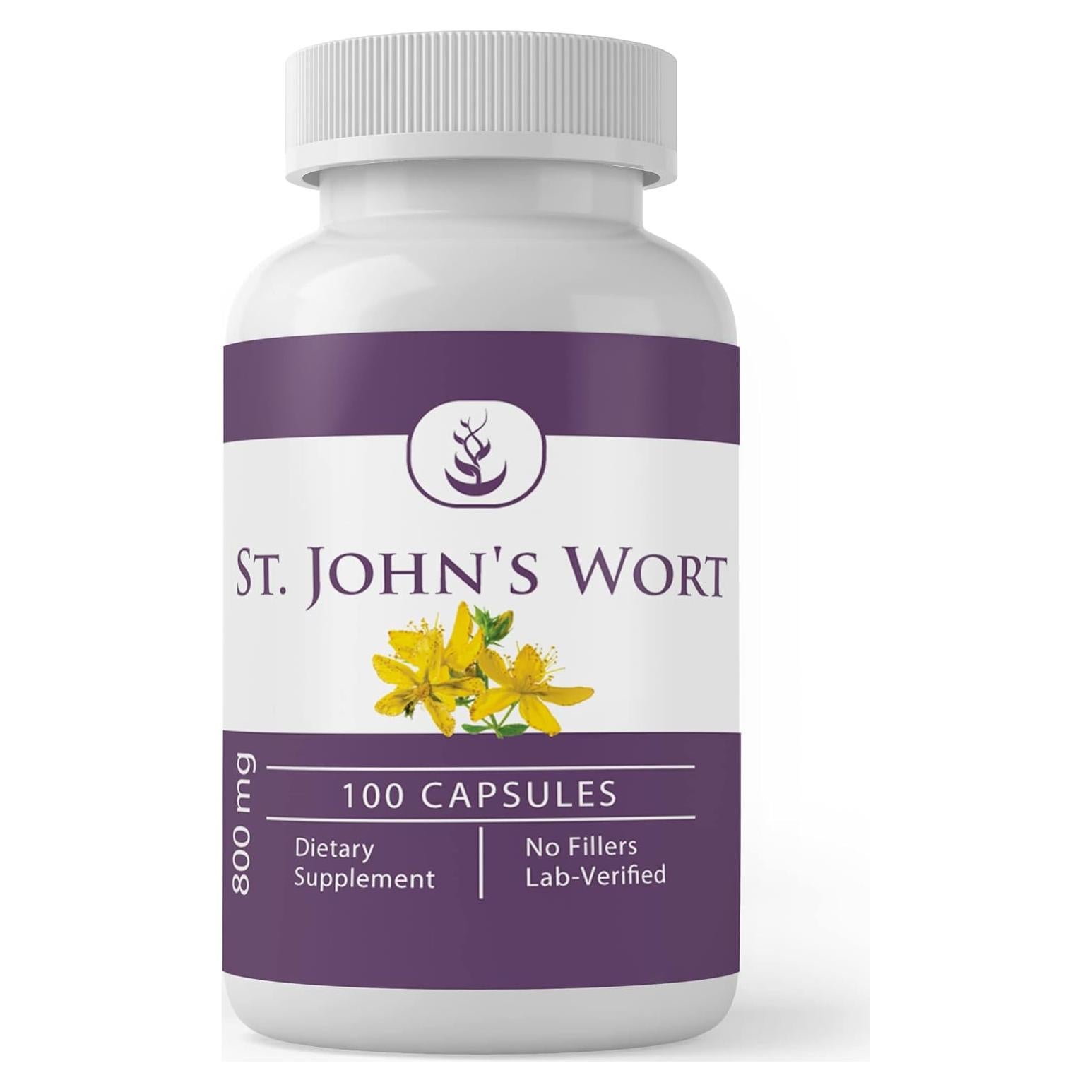 Cápsulas de Hierba de San Juan Siempre Puro 100 Unidades