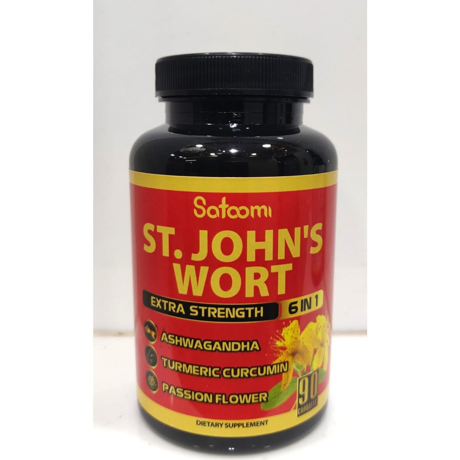 Cápsulas de Hierba de San Juan Satoomi 90 Veganas 5050 mg