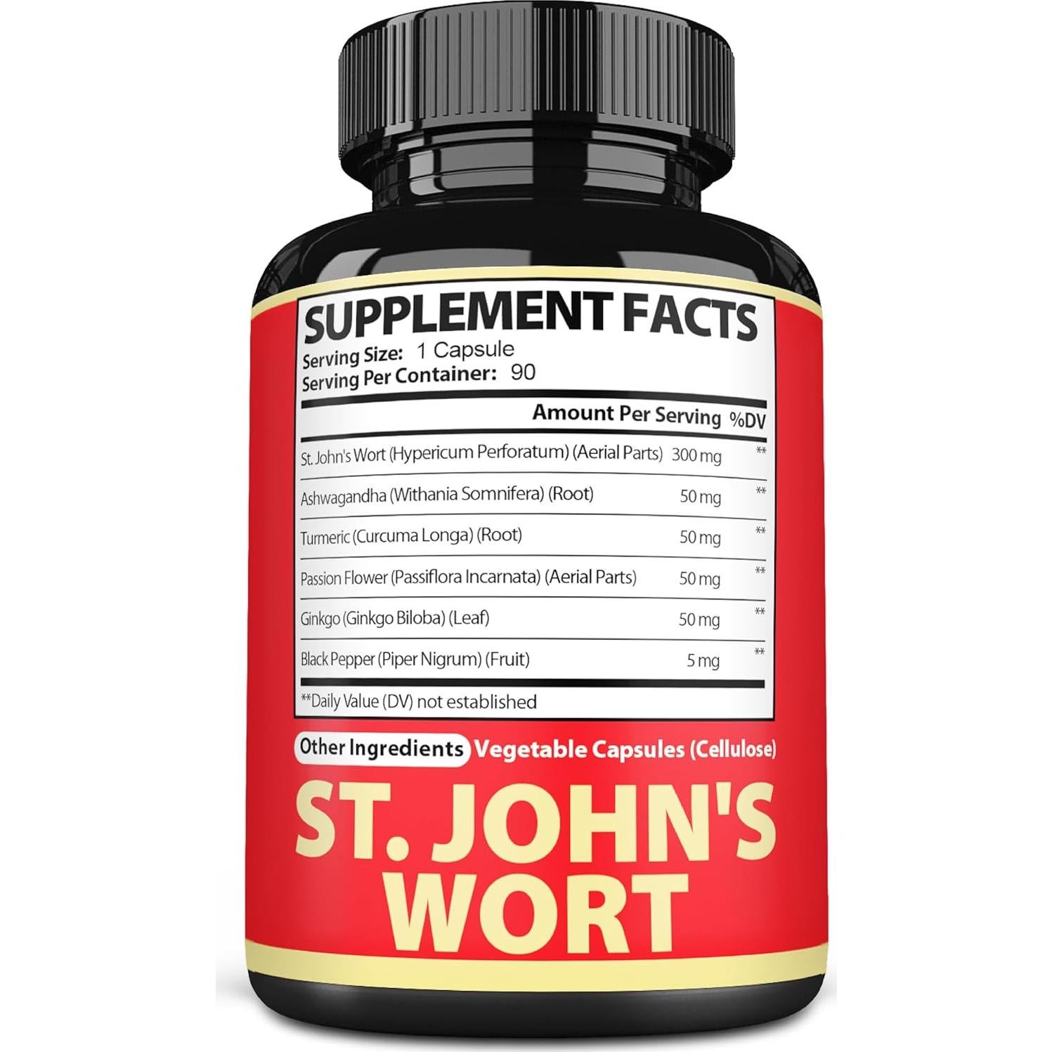 Cápsulas de Hierba de San Juan Satoomi 90 Veganas 5050 mg