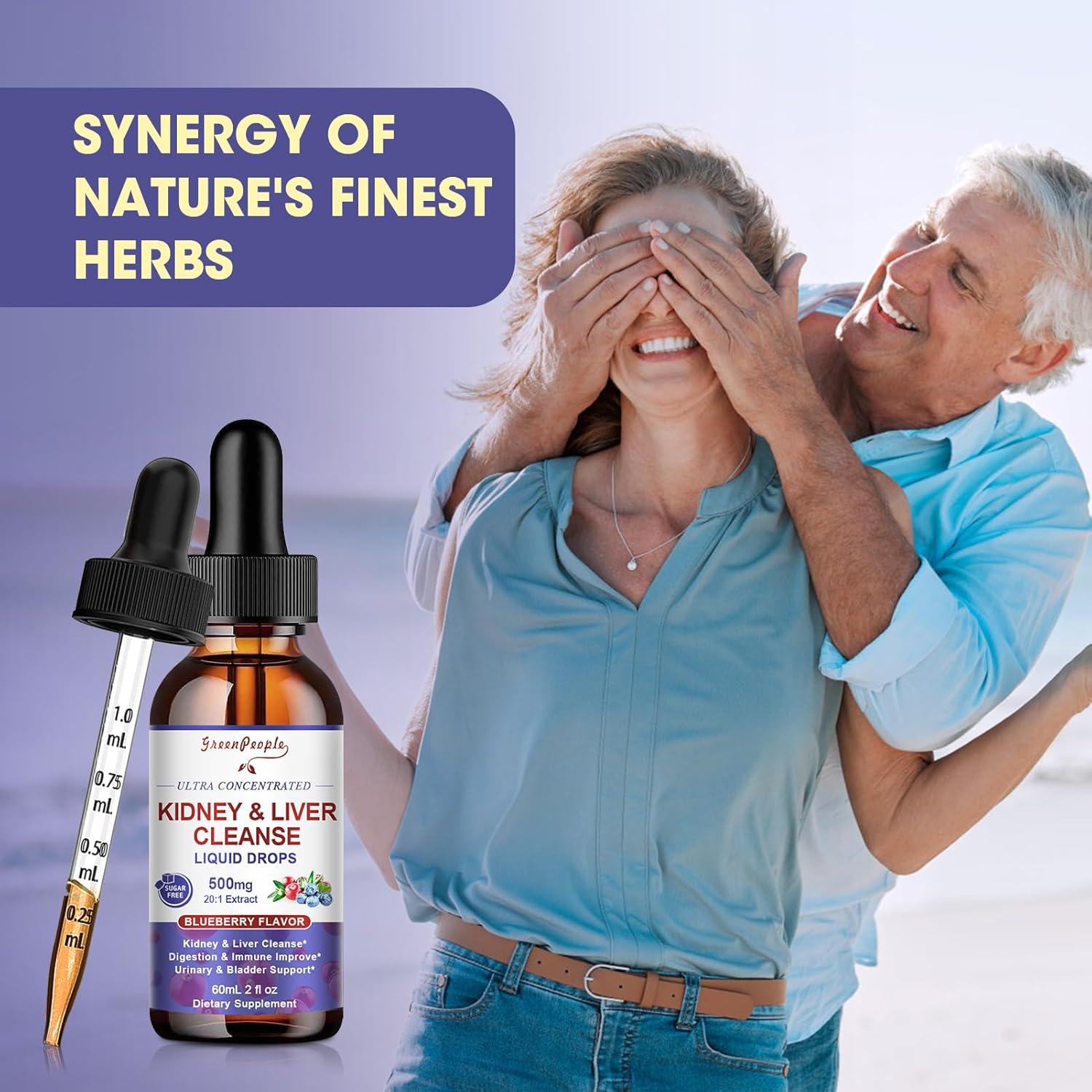 Gotas de Limpieza de Riñón GREENPEOPLE 59 ml - Extracto de Arándano 20:1