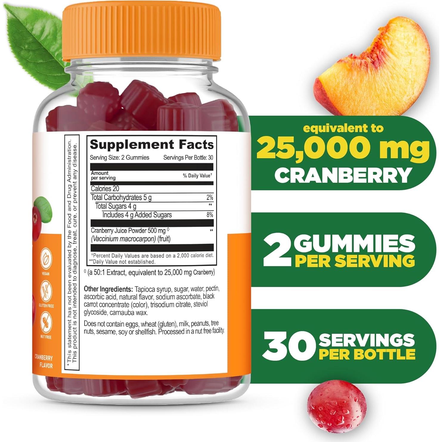 Gomitas de Arándano Lifeable 60 Unidades | Suplemento Vegano