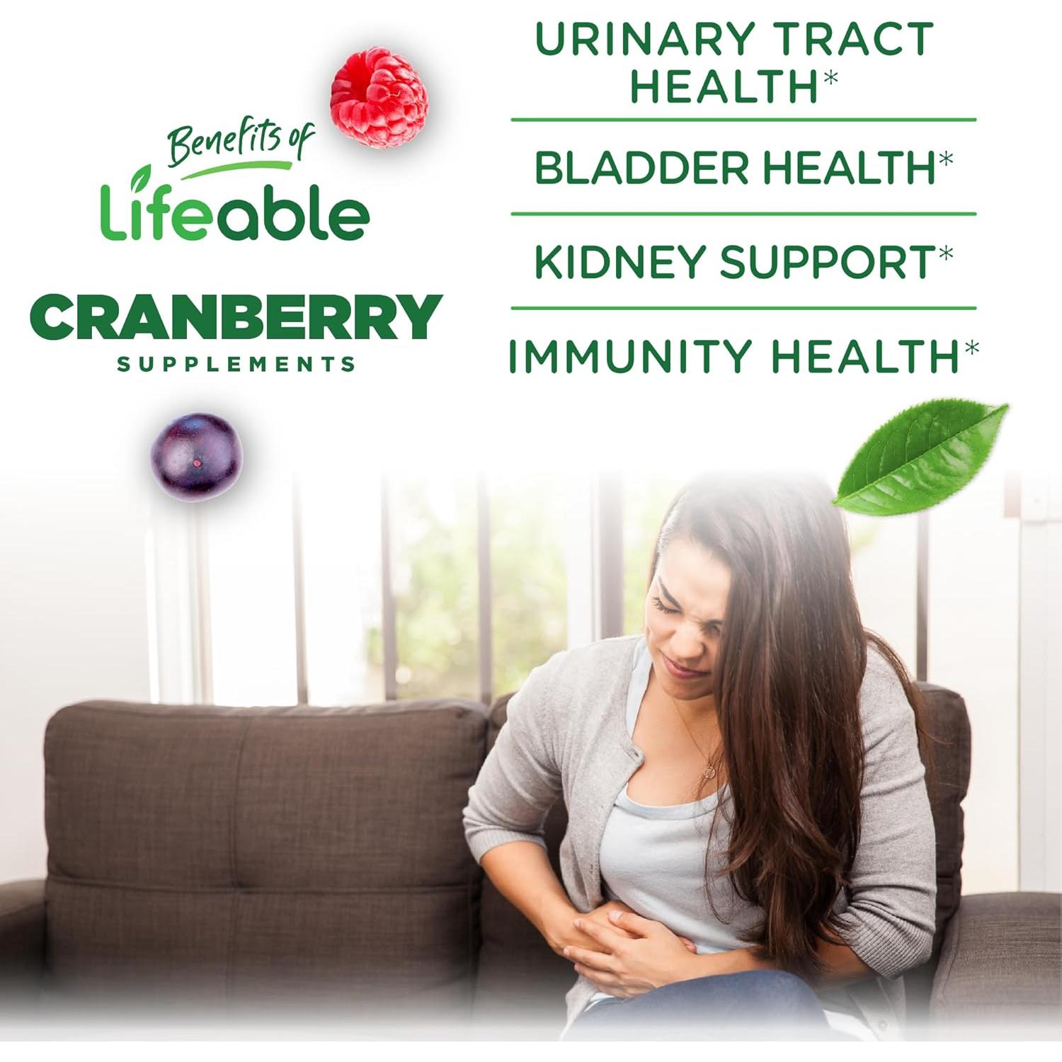 Gomitas de Arándano Lifeable 60 Unidades | Suplemento Vegano