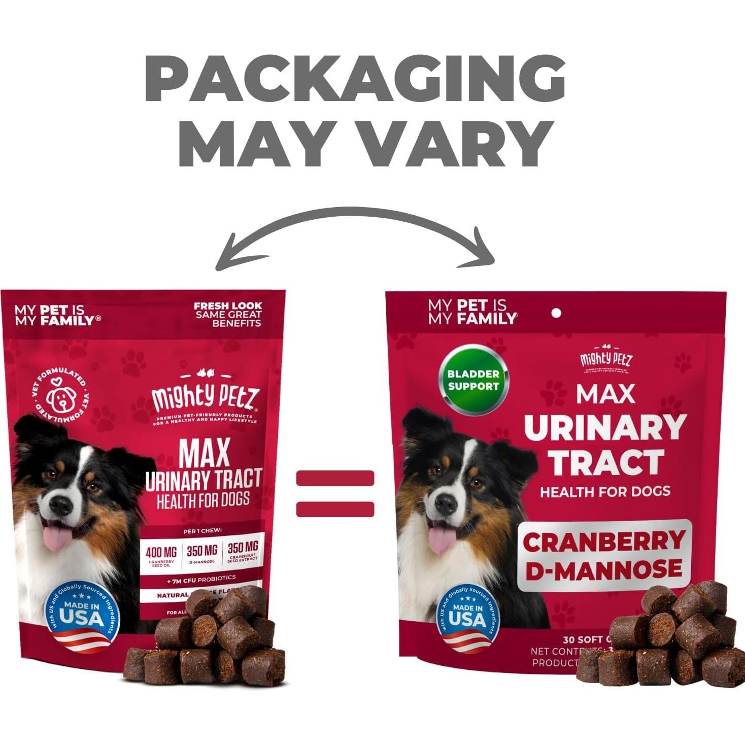 Suplemento Urinario para Perros Mighty Petz Arándano 105g