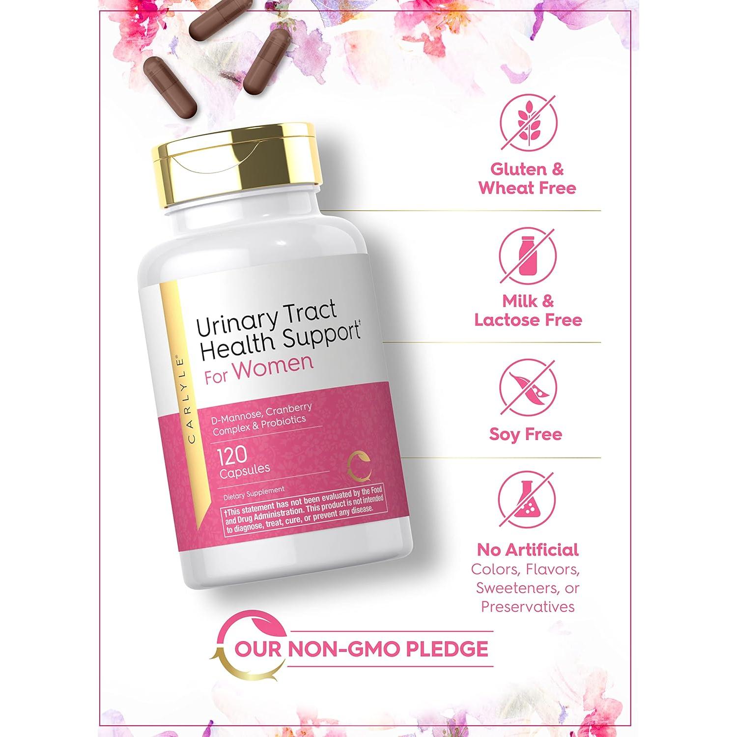 Cápsulas Carlyle Salud Tracto Urinario Mujeres 120 Unidades