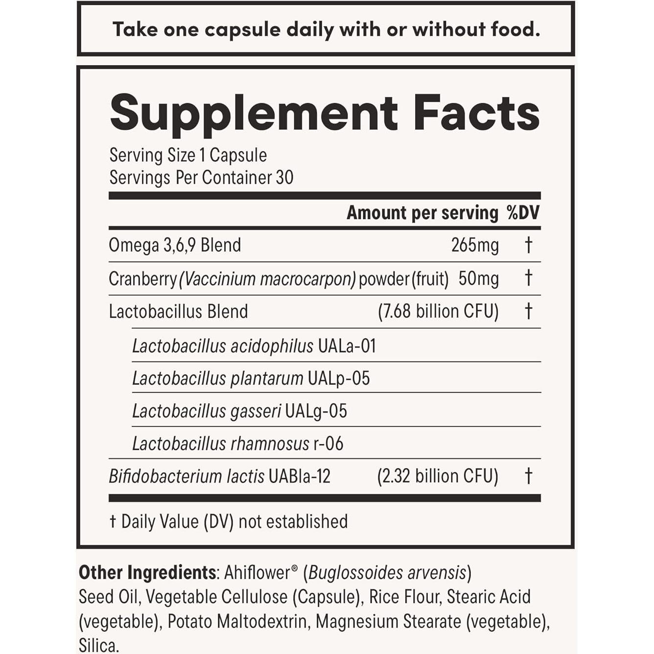 Probiótico Diario Nouri para Mujeres - Salud Vaginal y Digestiva