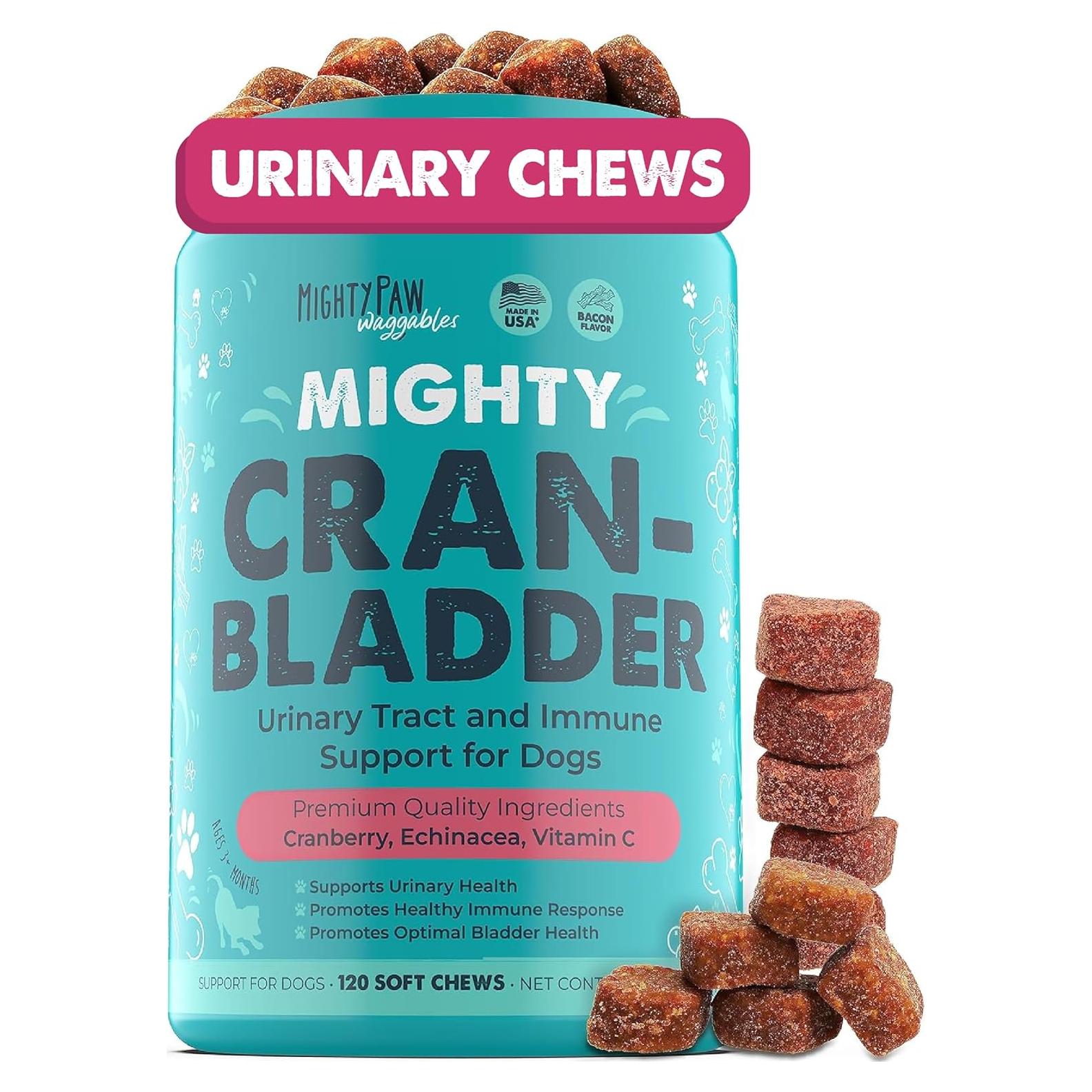 Suplemento Urinario para Perros Mighty Paw 120 Masticables