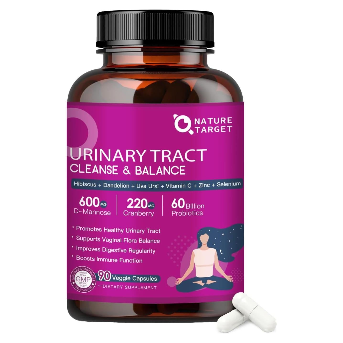 Probioticos para Mujeres NATURE TARGET 90 Cápsulas 60 Mil Millones UFC