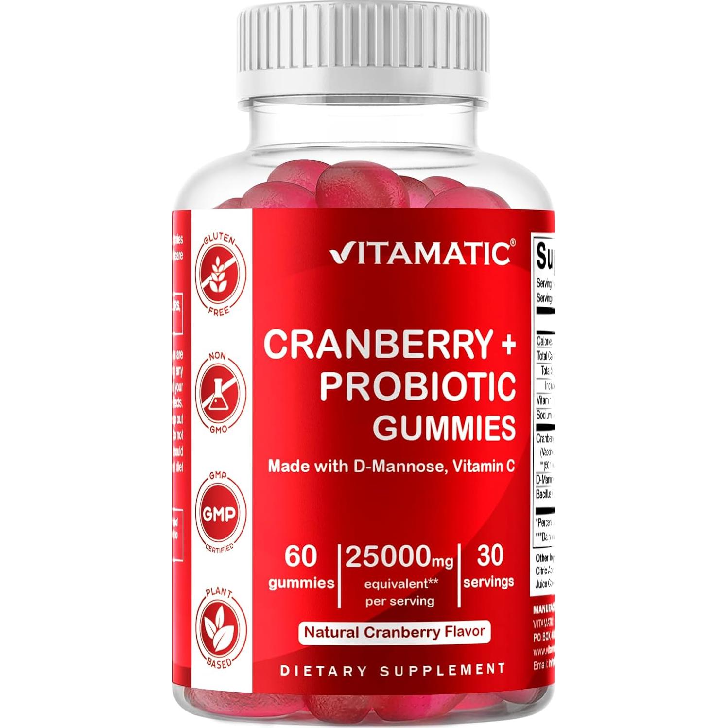 Gominolas Veganas Vitamatic Arándano 60 Unidades 25000mg