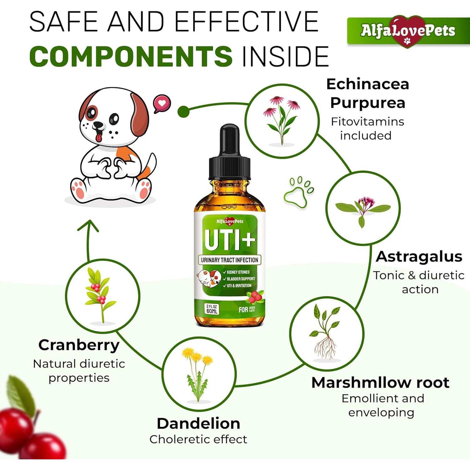 Suplemento UTI para Perros y Gatos Alfa Love Pets 56.7 g