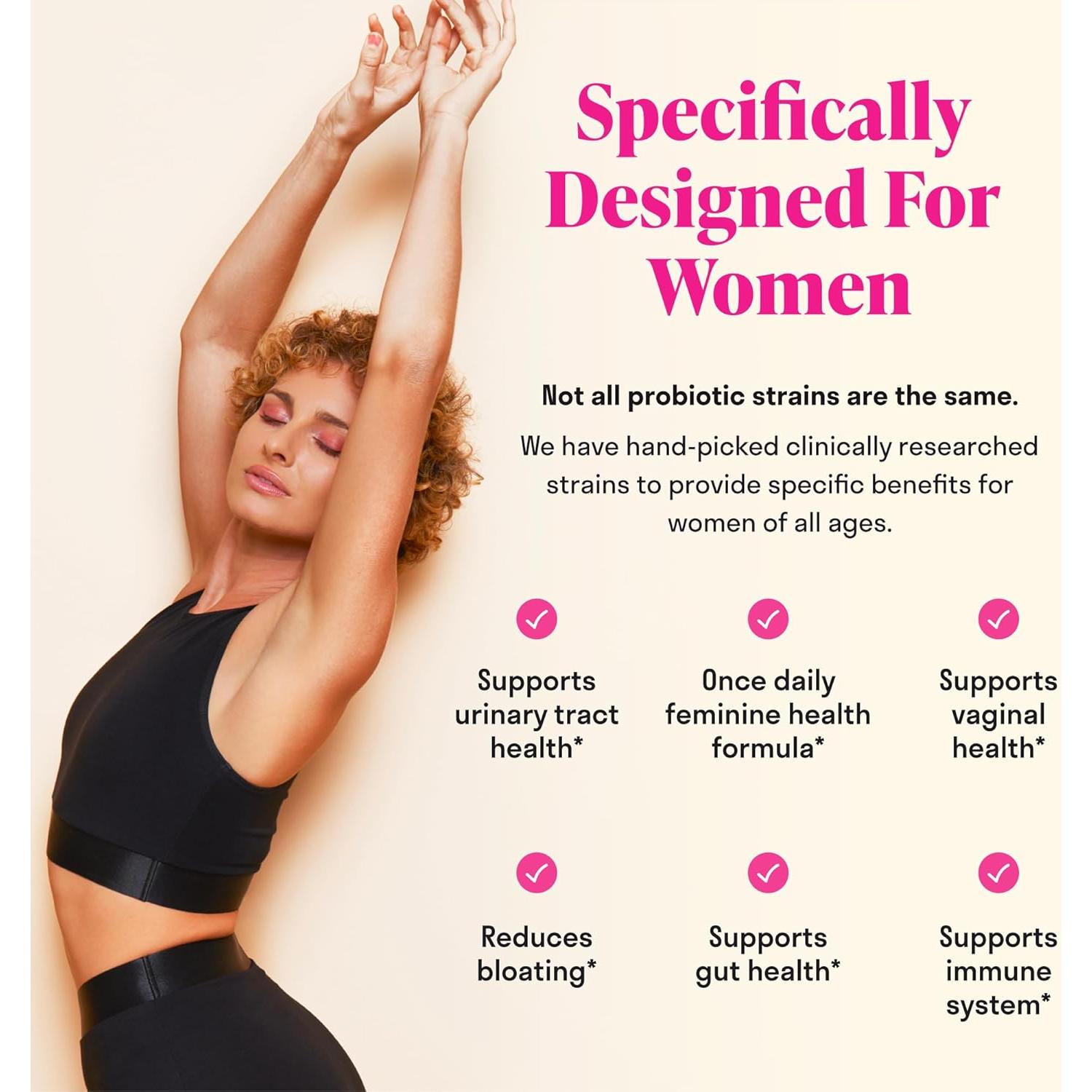 Probiotico 3-en-1 para Mujeres Nuven Naturals 60 Porciones