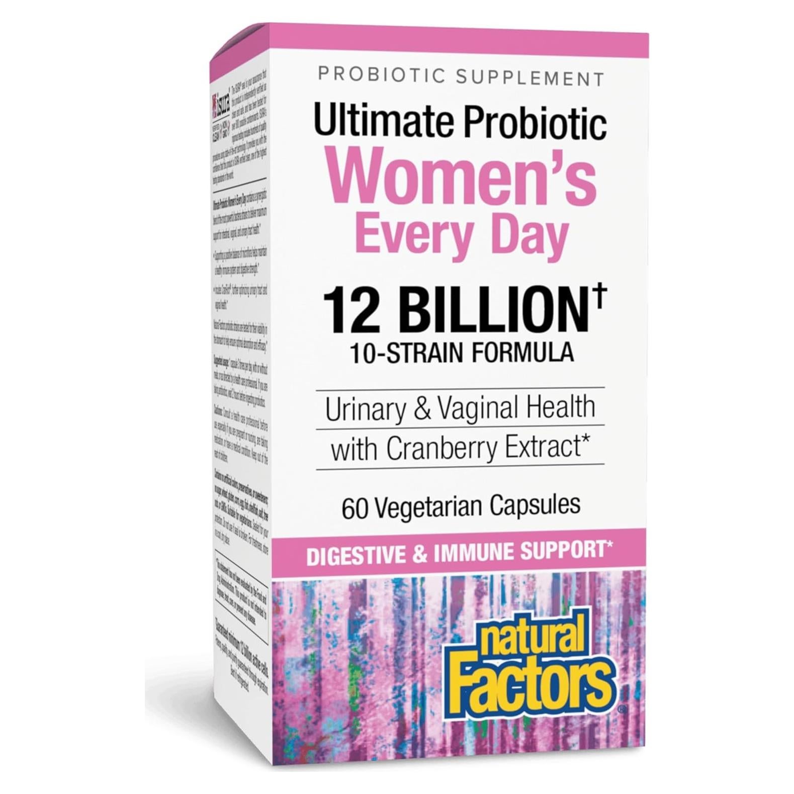 Probioticos Vegetarianos Factores Naturales 60 Cápsulas 12 Mil Millones
