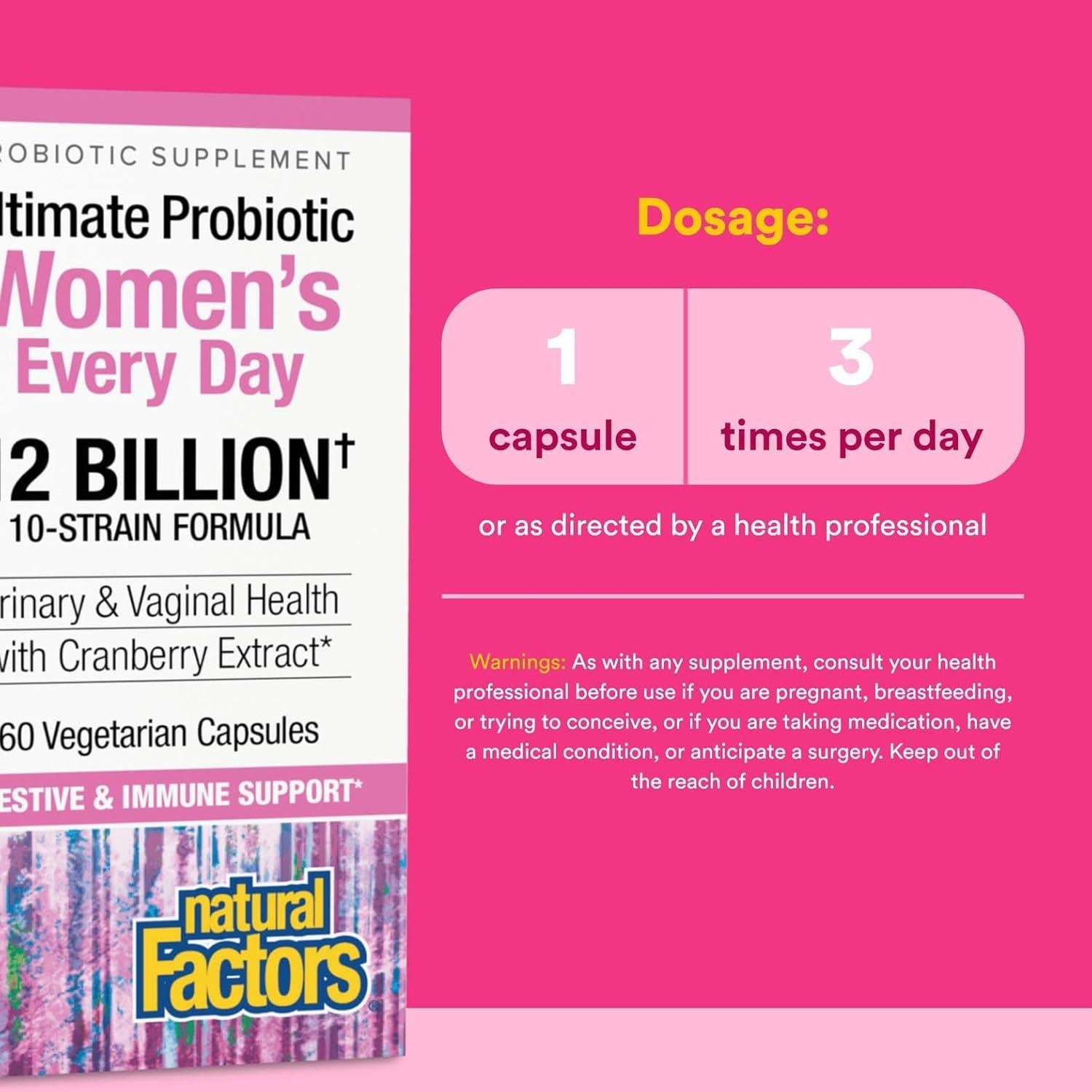 Probioticos Vegetarianos Factores Naturales 60 Cápsulas 12 Mil Millones