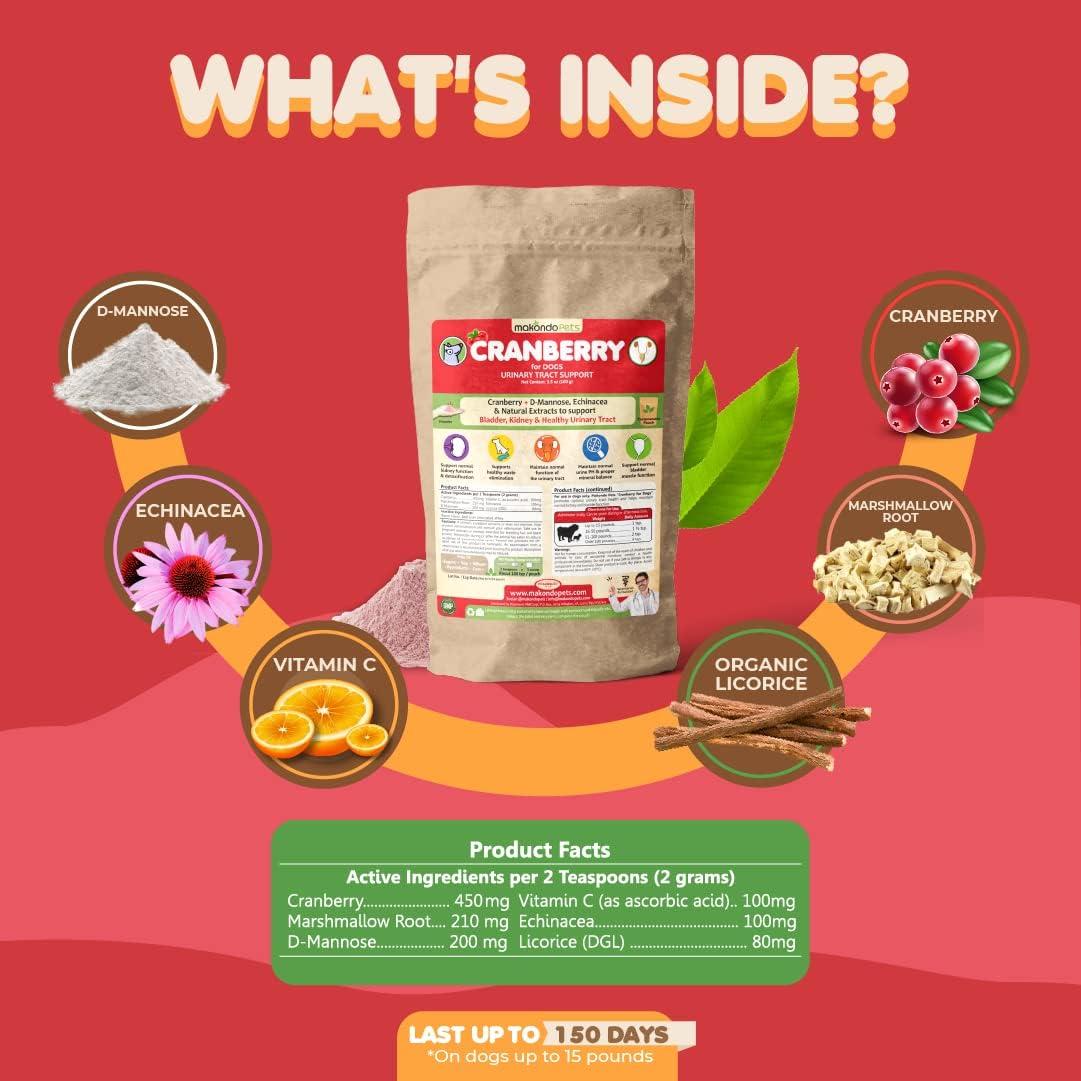 Suplemento de Arándano para Perros Makondo Pets - 150 Porciones
