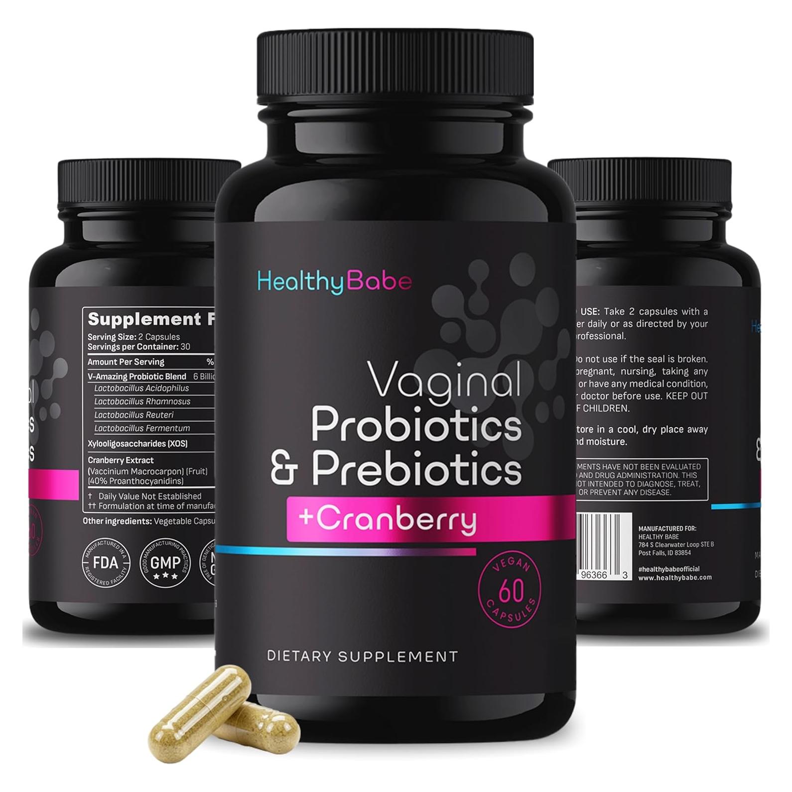 Probioticos Vaginales Healthy Babe 60 Capsulas Veganas