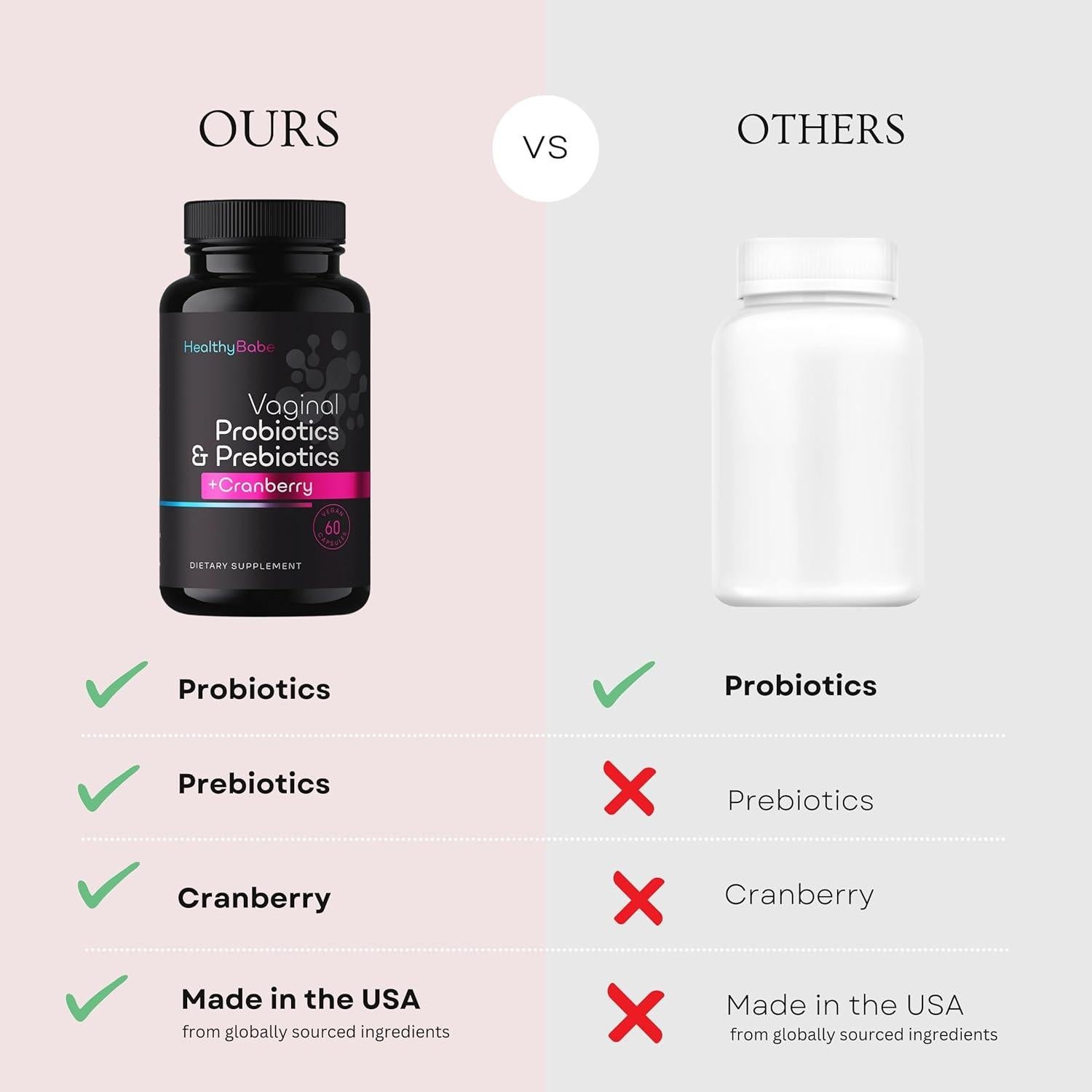 Probioticos Vaginales Healthy Babe 60 Capsulas Veganas