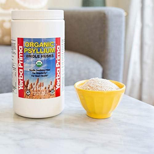 Yerba Prima Psyllium Orgánico 340g - Suplemento de Fibra Natural