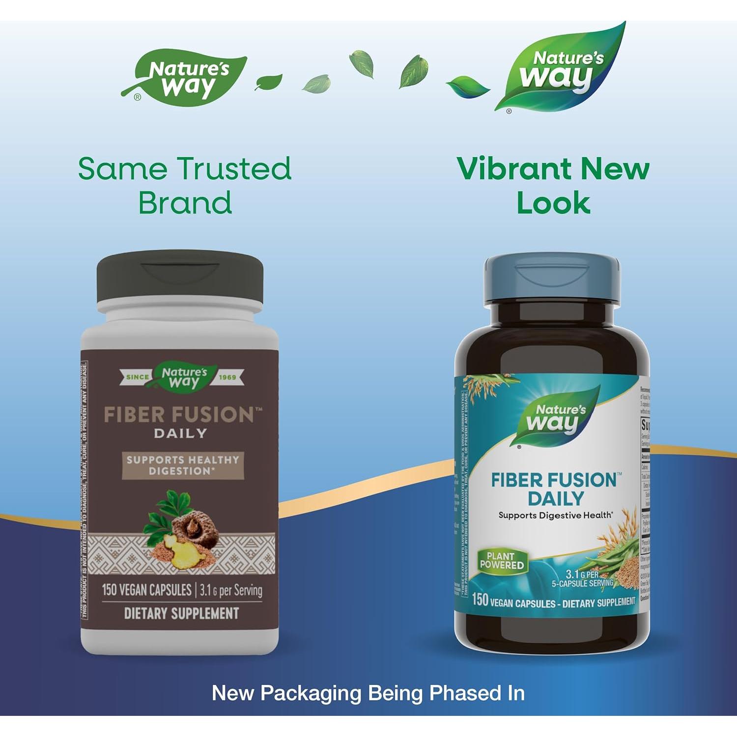 Fusión de Fibra Diaria Nature's Way 150 Cápsulas Veganas