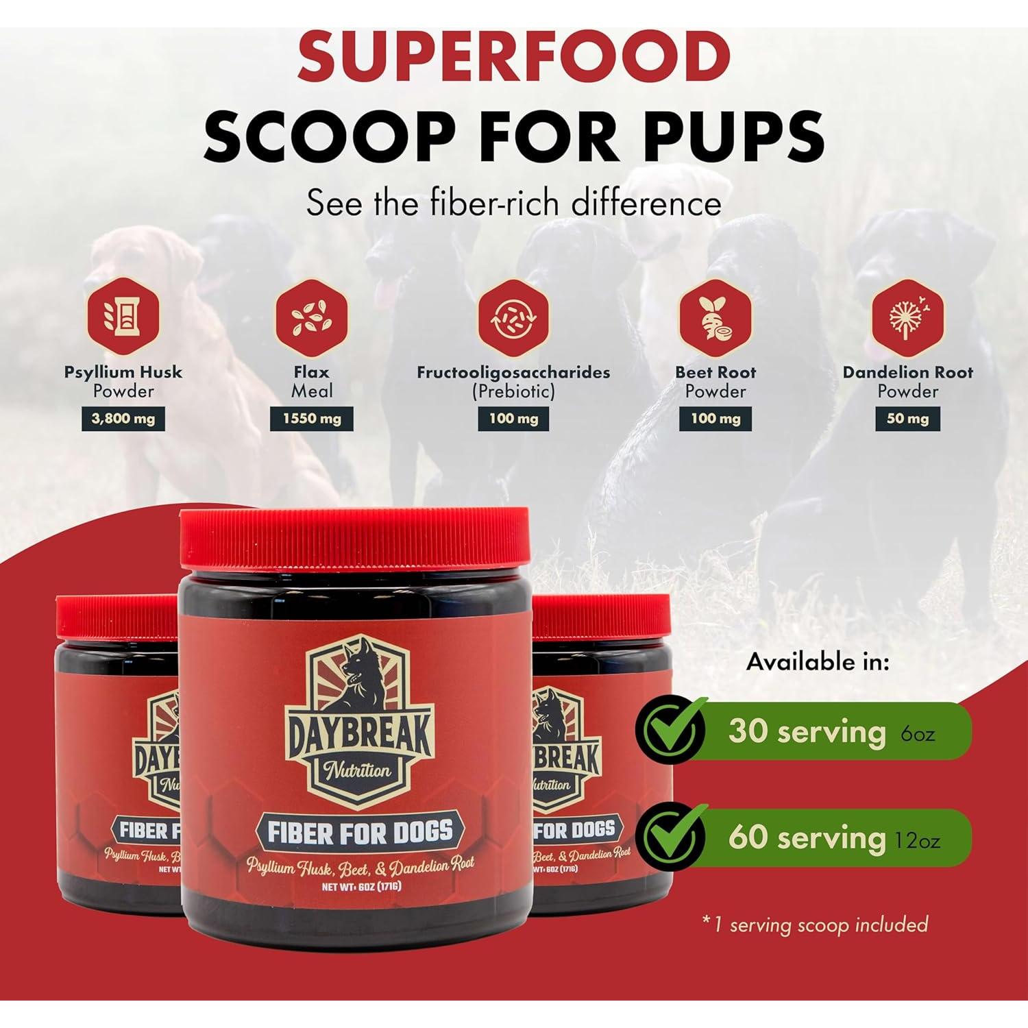 Fibra para Perros Nutrición Daybreak 340g - Alivio Digestivo