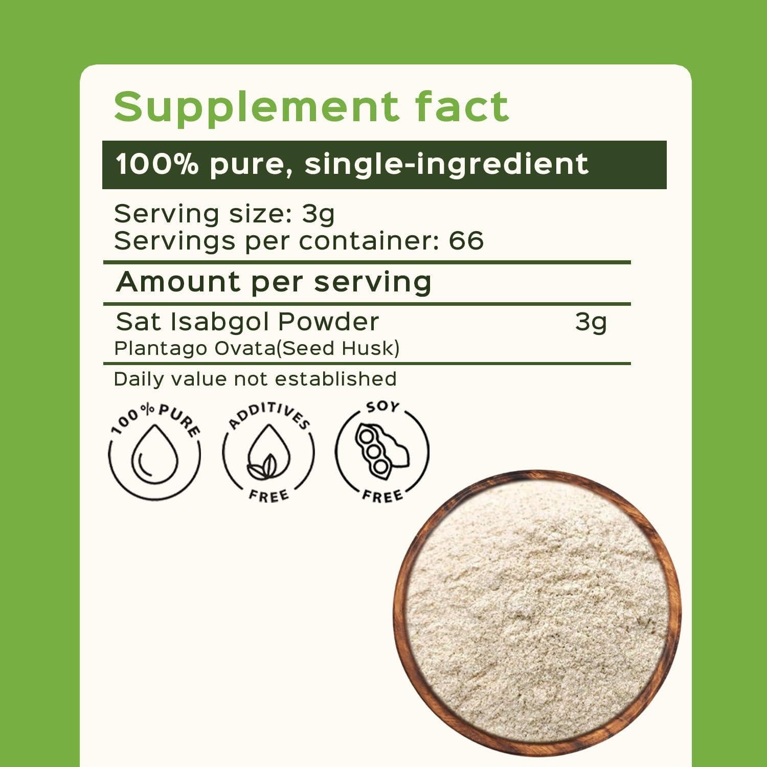 Polvo de Psyllium Bixa 200g - Suplemento Laxante Natural