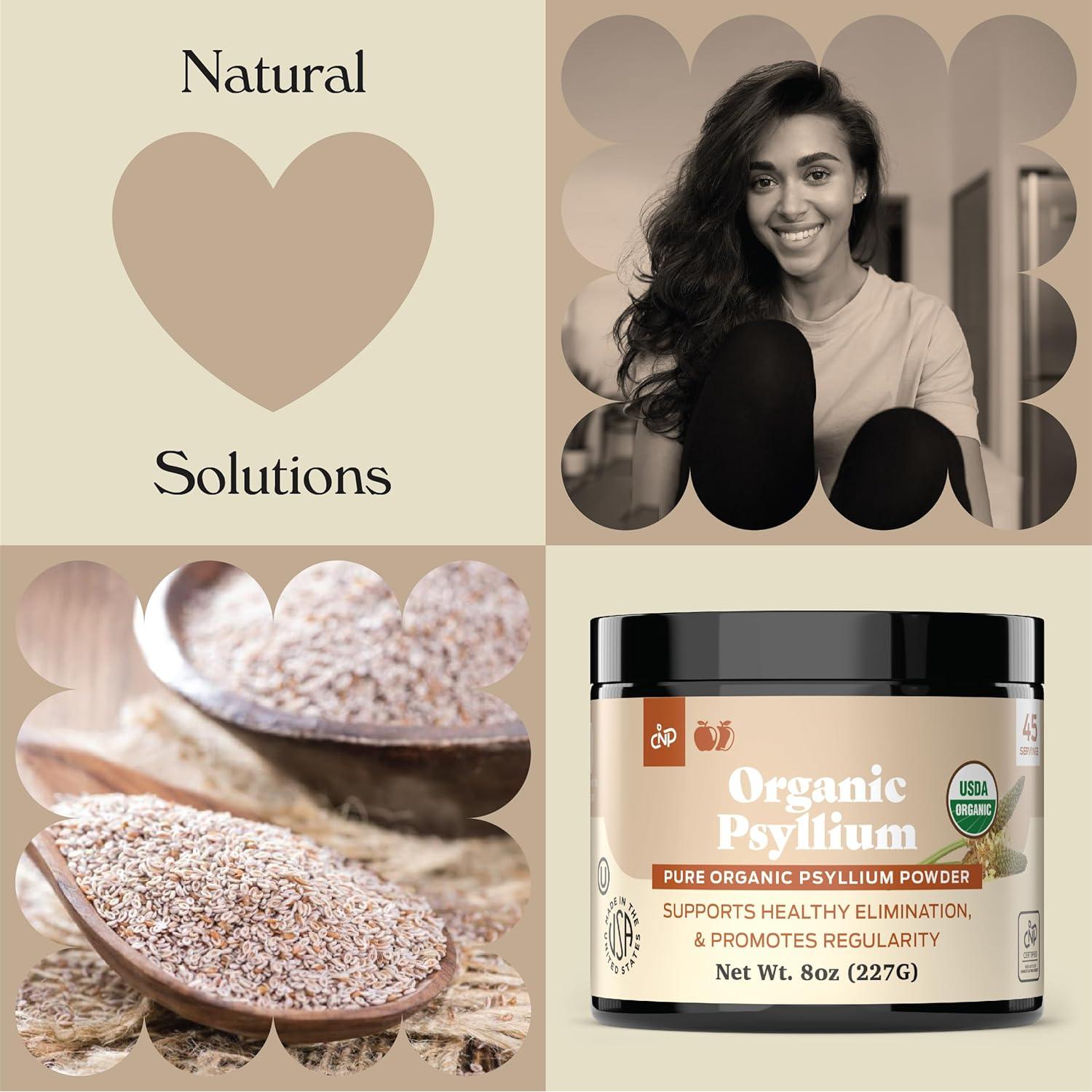 Polvo de cáscara de psyllium orgánico Complete Natural 280g