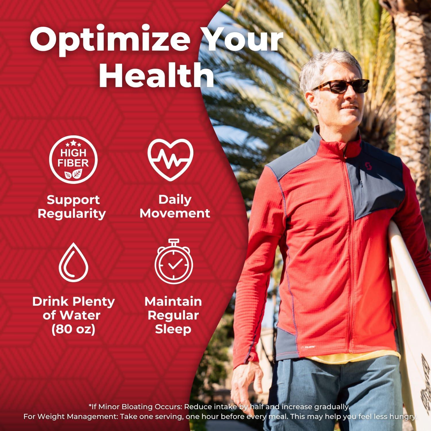 Cápsulas de Psyllium Health Plus 680 g - Suplemento de Fibra