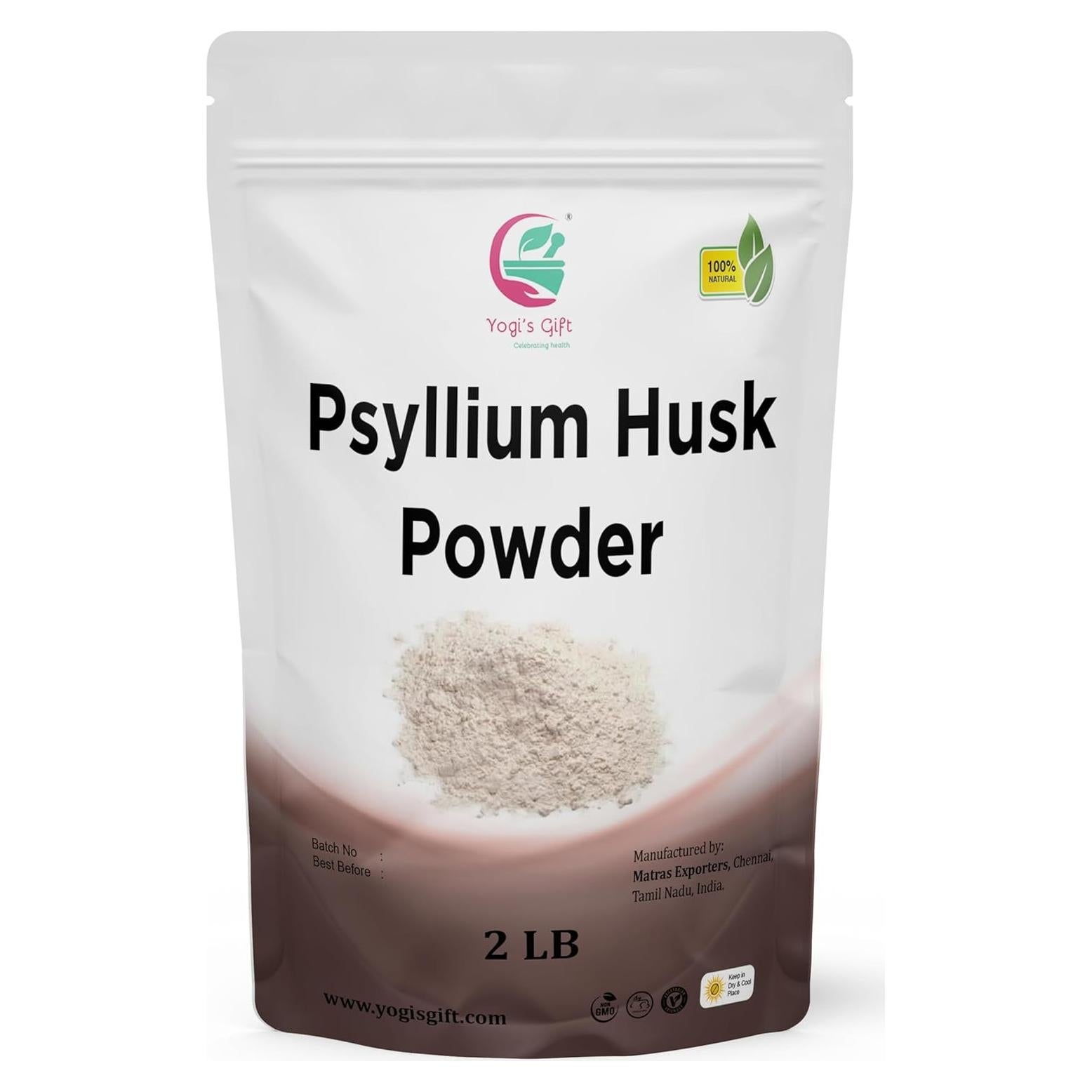 Polvo de cáscara de psyllium 0.91 kg Yogi's Gift - 98% pureza