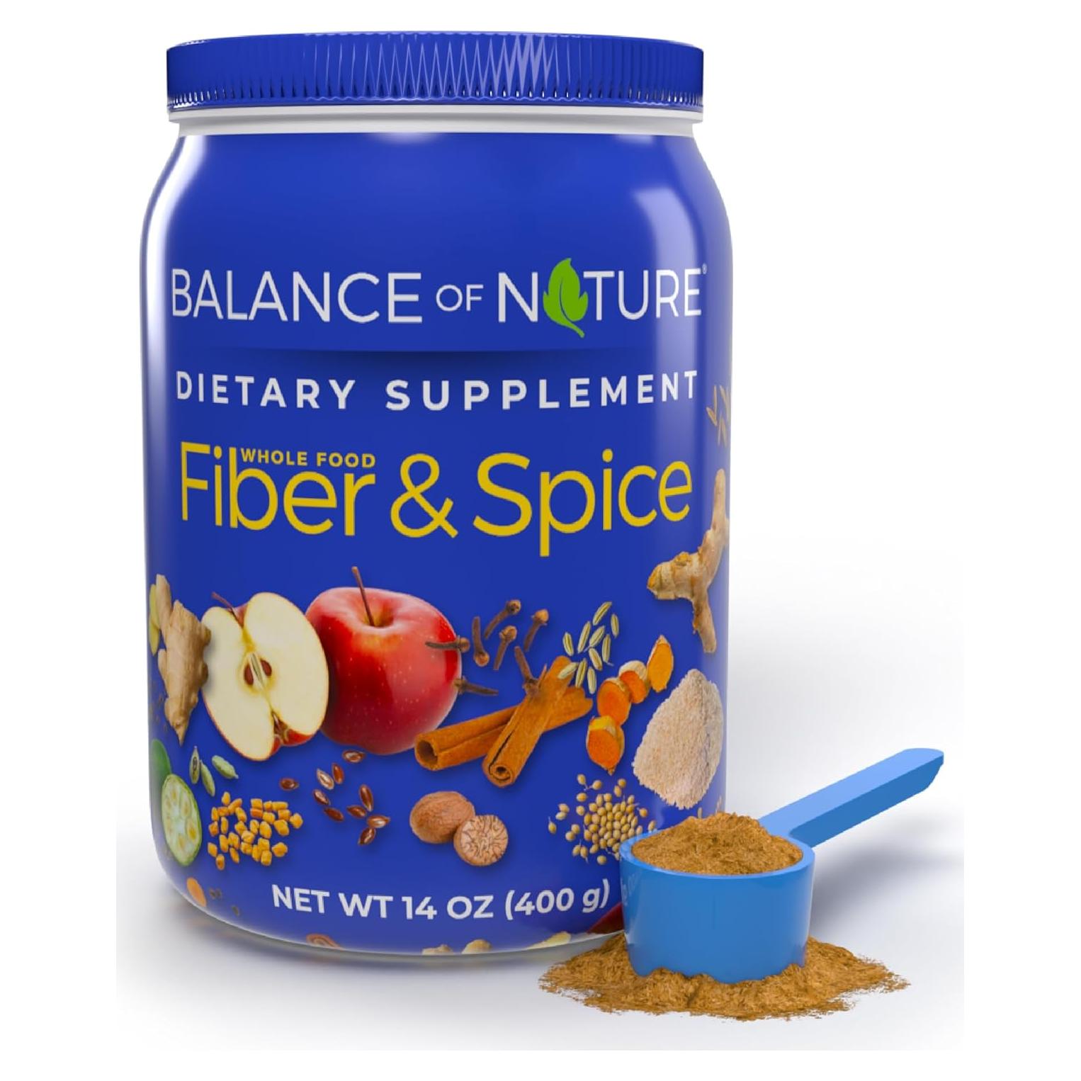 Suplemento de Fibra y Especias Balance de la Naturaleza - 30 Porciones