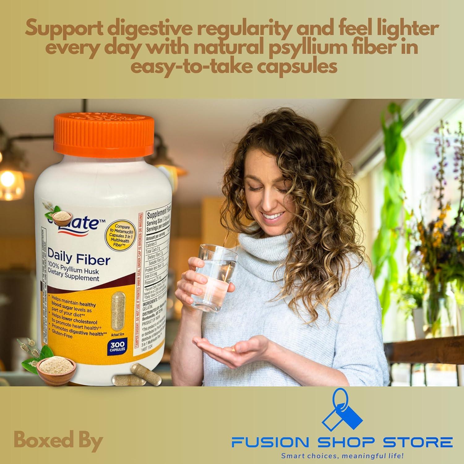 Cápsulas de Fibra Diaria Equate - Psyllium 300 Unidades