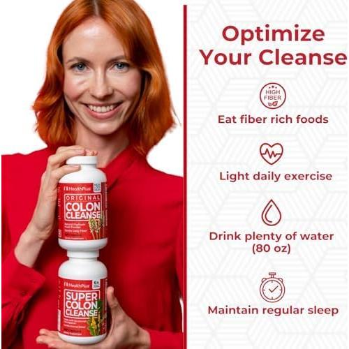 Health Plus Super Colon Cleanse 240 Cápsulas Detox Digestivo