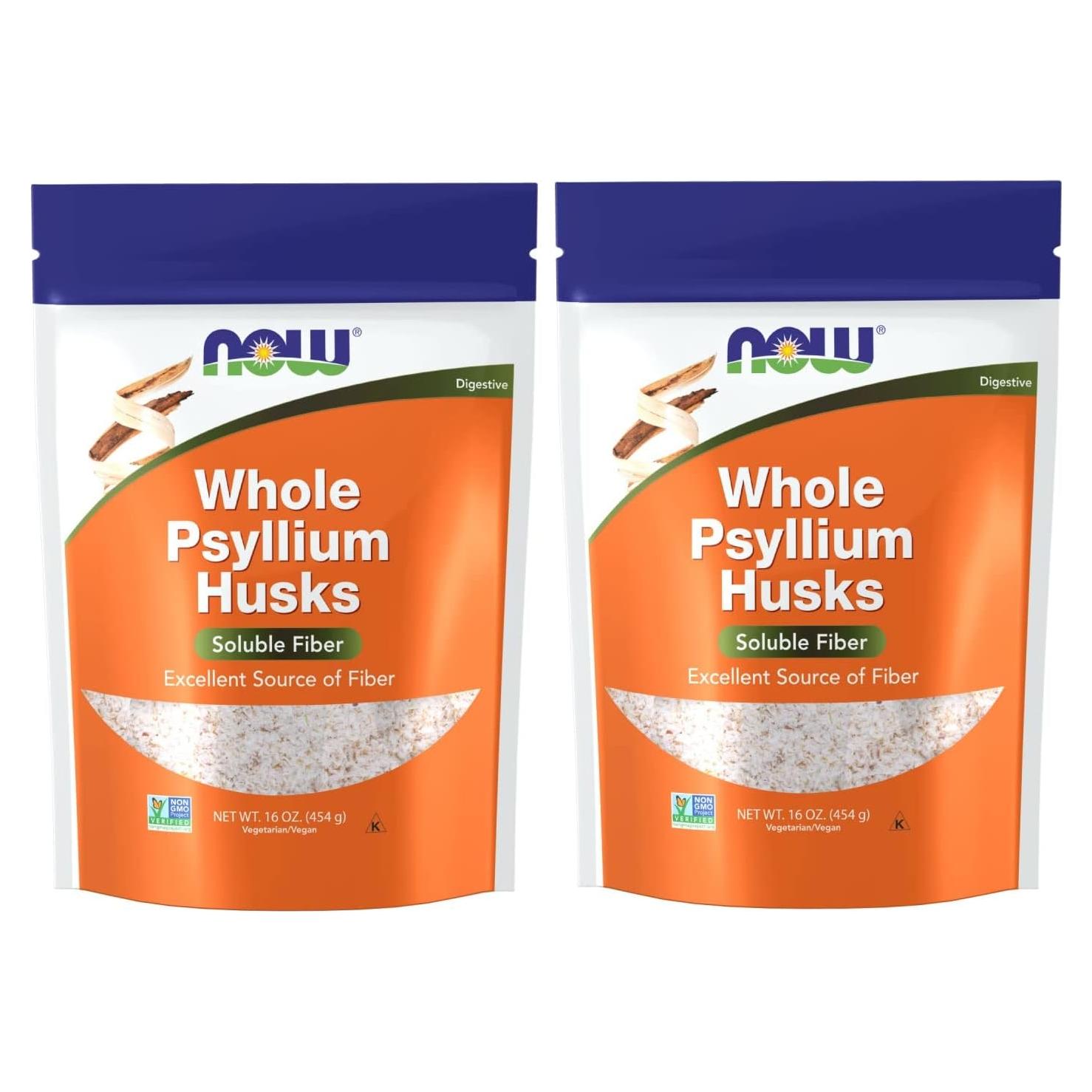 Psyllium Husks Enteras NOW Foods 453.6 g - Suplemento Fibra