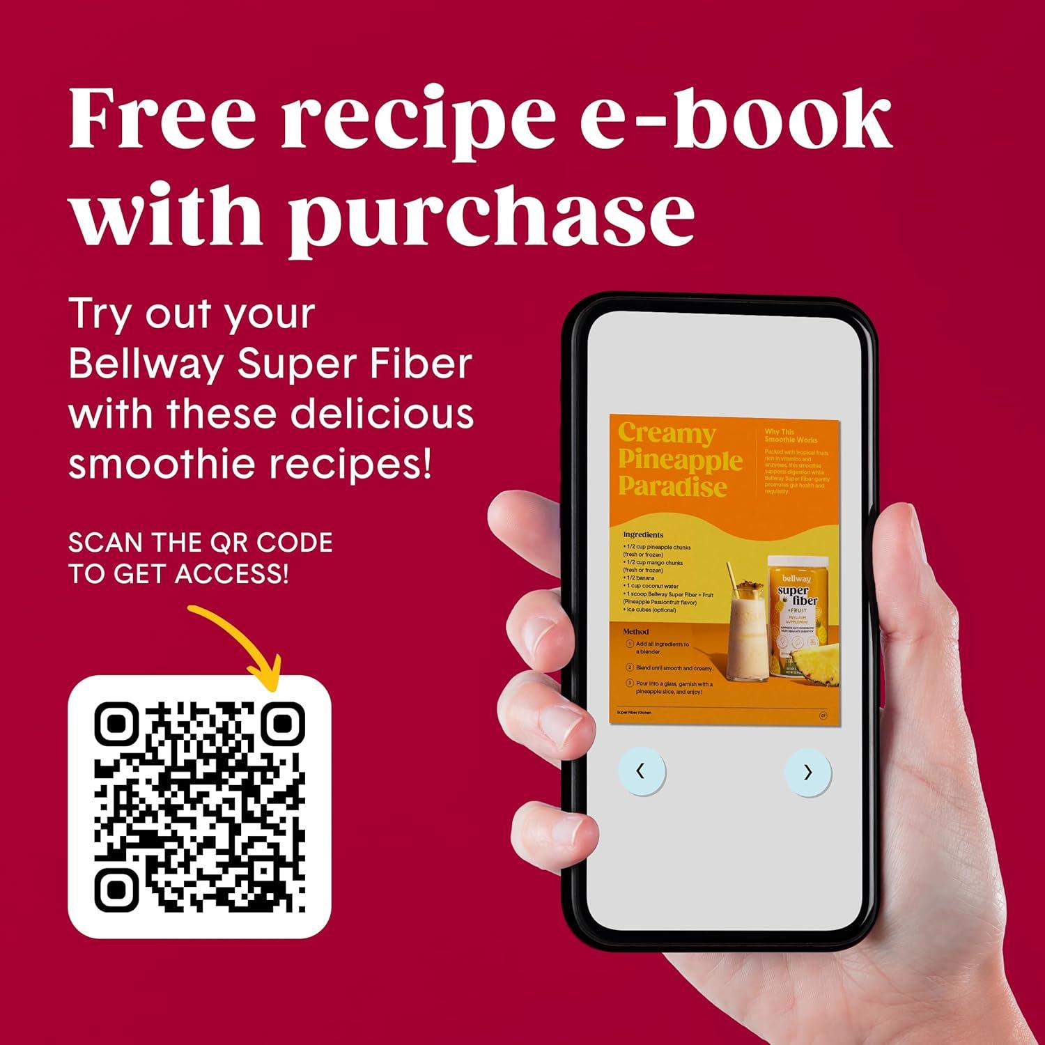 Polvo de Fibra Super Bellway 392g Limón de Frambuesa Orgánico