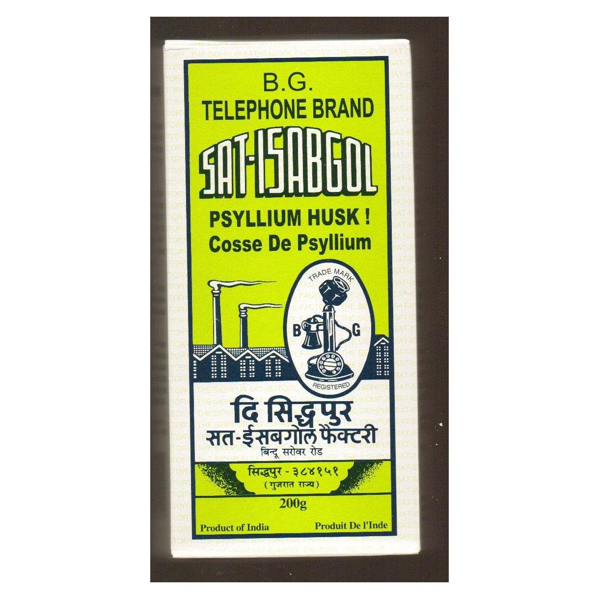 Psyllium Husk Sat-Isabgol 200g - Fibra Natural Saludable