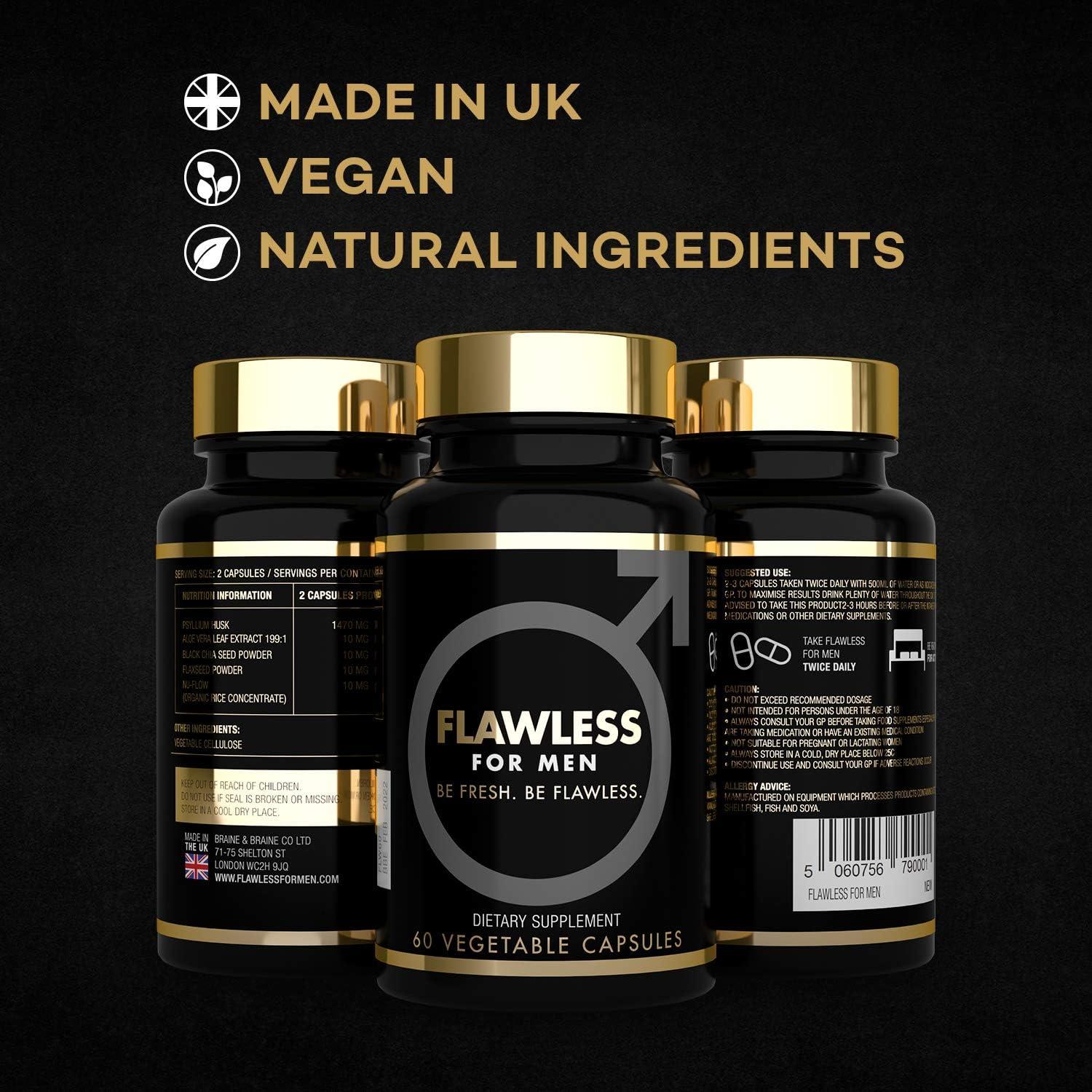 Suplemento de fibra vegano Braine 60 cápsulas para hombres