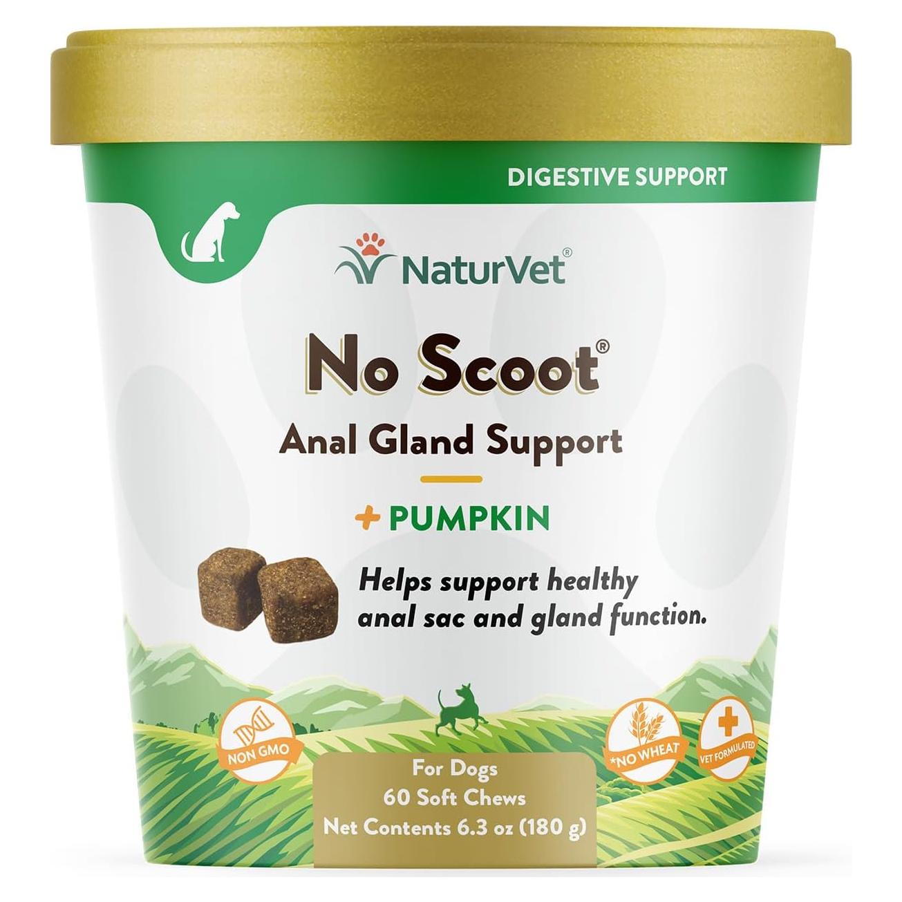 Suplemento para Perros NaturVet No Scoot - 60 Masticables