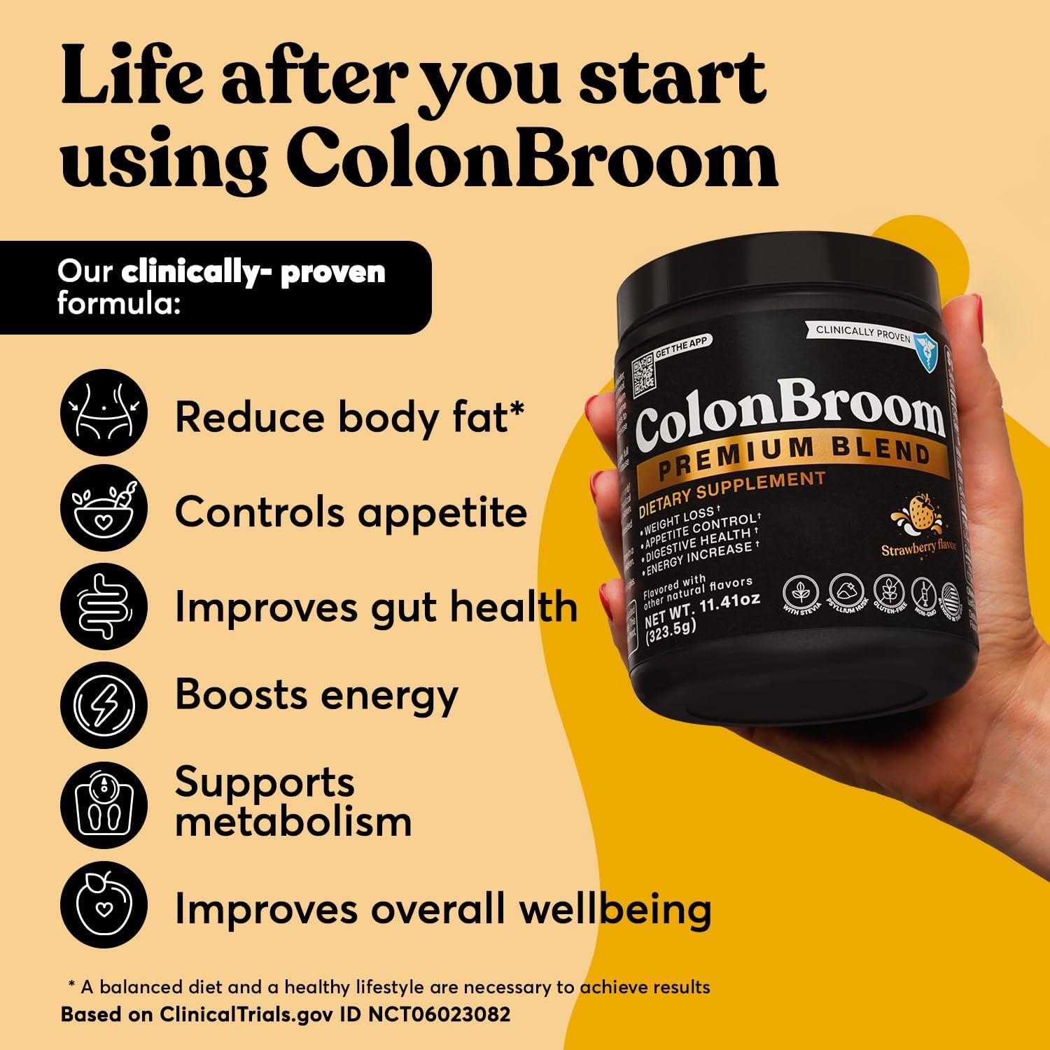 Suplemento de Fibra ColonBroom 323g - Control de Peso y Salud Intestinal