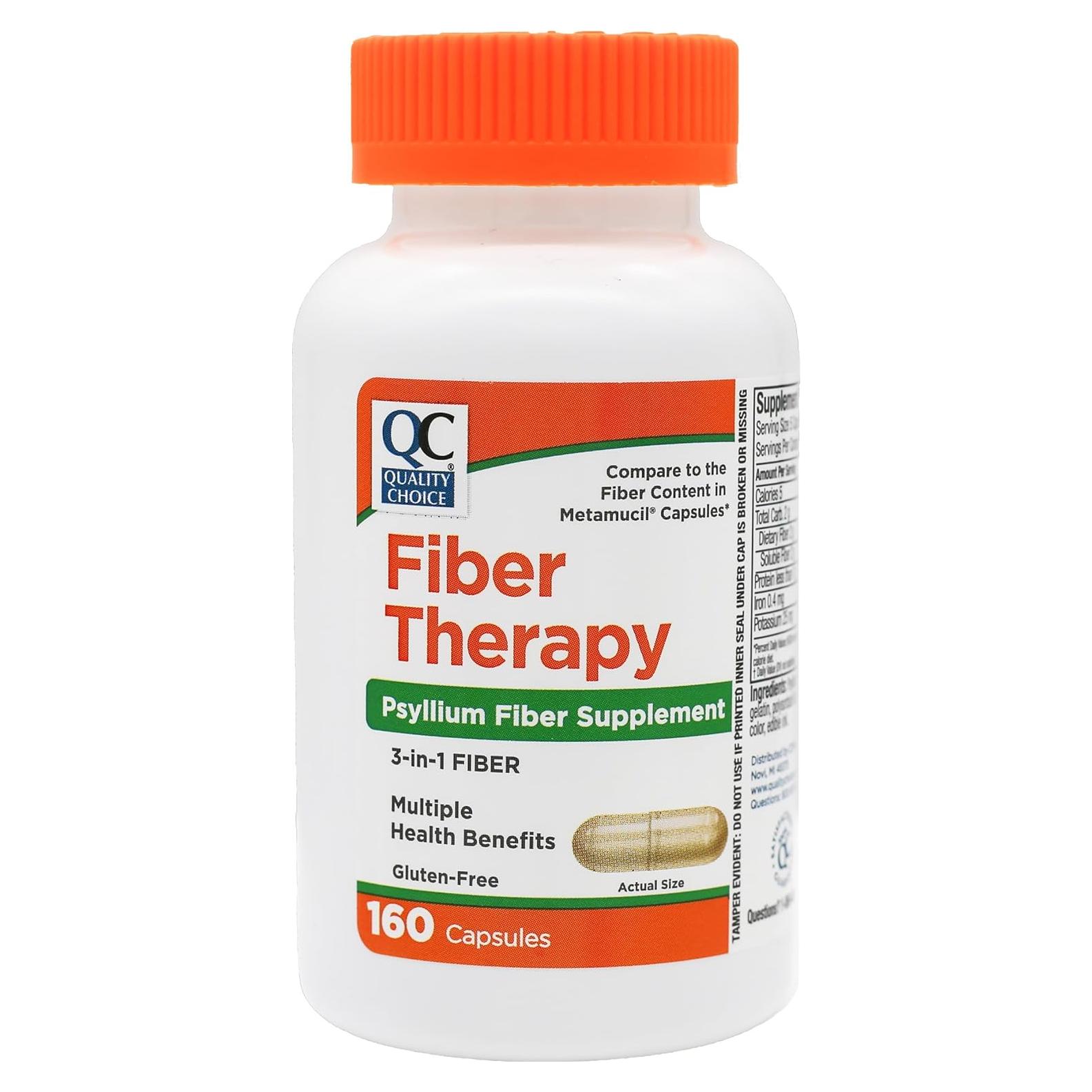 Cápsulas de Fibra Diaria Quality Choice 160 Unidades