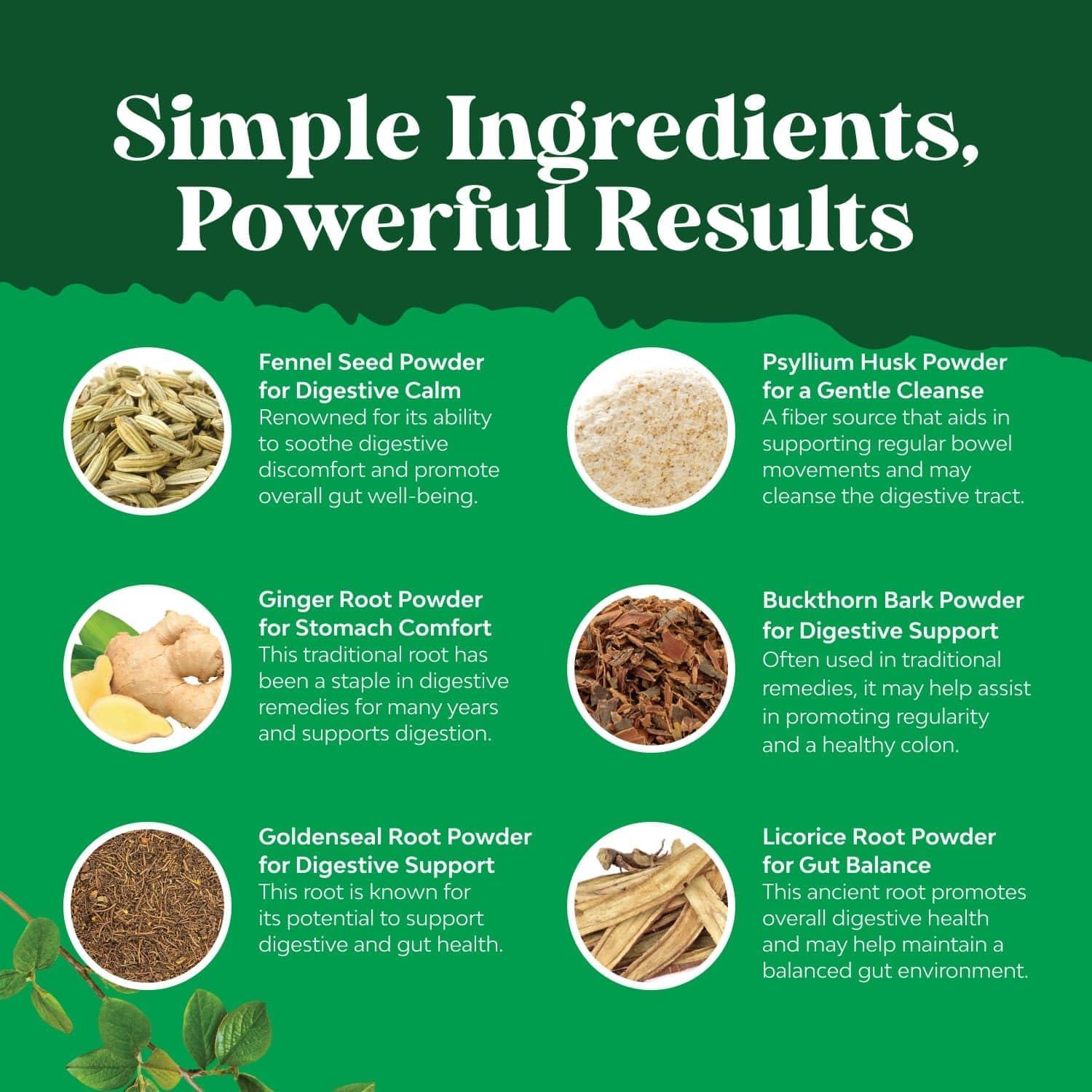 Limpiador de Colon Detox Natures Craft 60 Cápsulas Probioticas