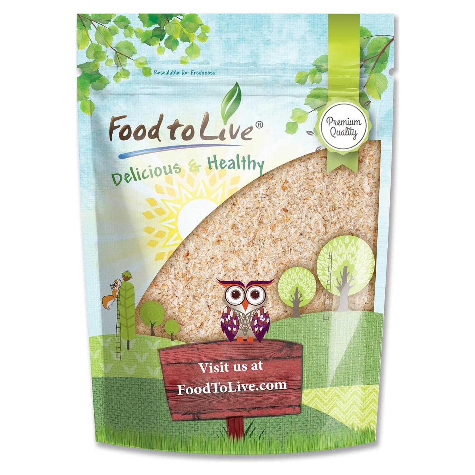 Cascos de Psyllium Enteros Food to Live 170g - Fibra Keto Vegano