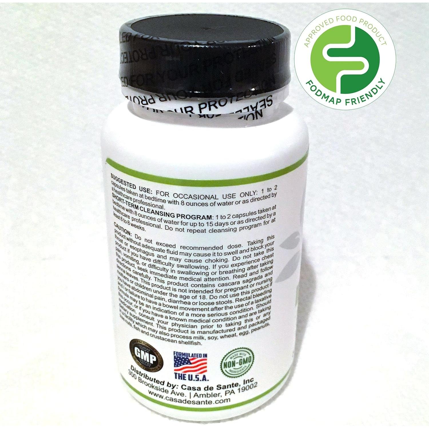 Cápsulas Laxantes Herbales Casa de Sante 60 Unidades Detox