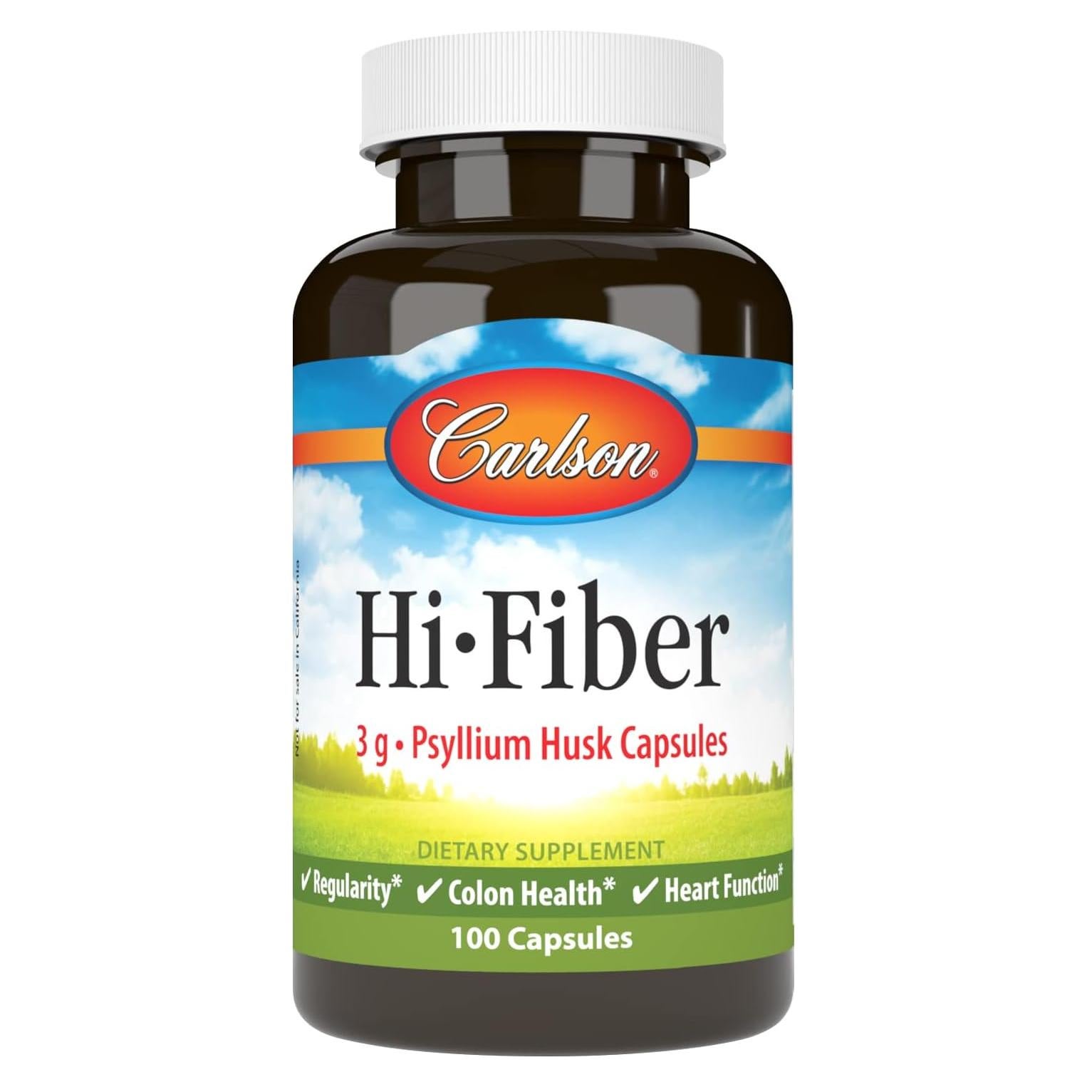 Carlson Cápsulas de Psyllium 100 Unidades - Salud del Colon