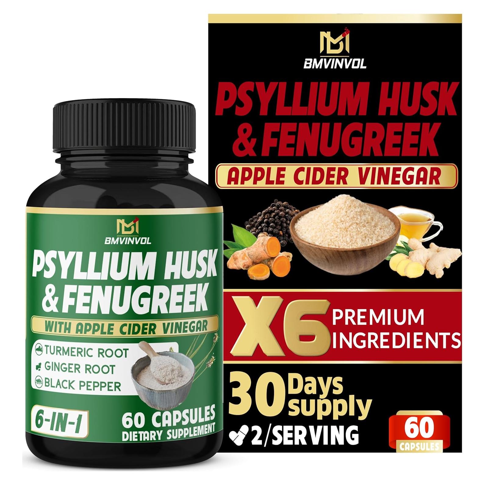 Suplemento Digestivo 6en1 BMVINVOL - 60 Cápsulas de Fibra