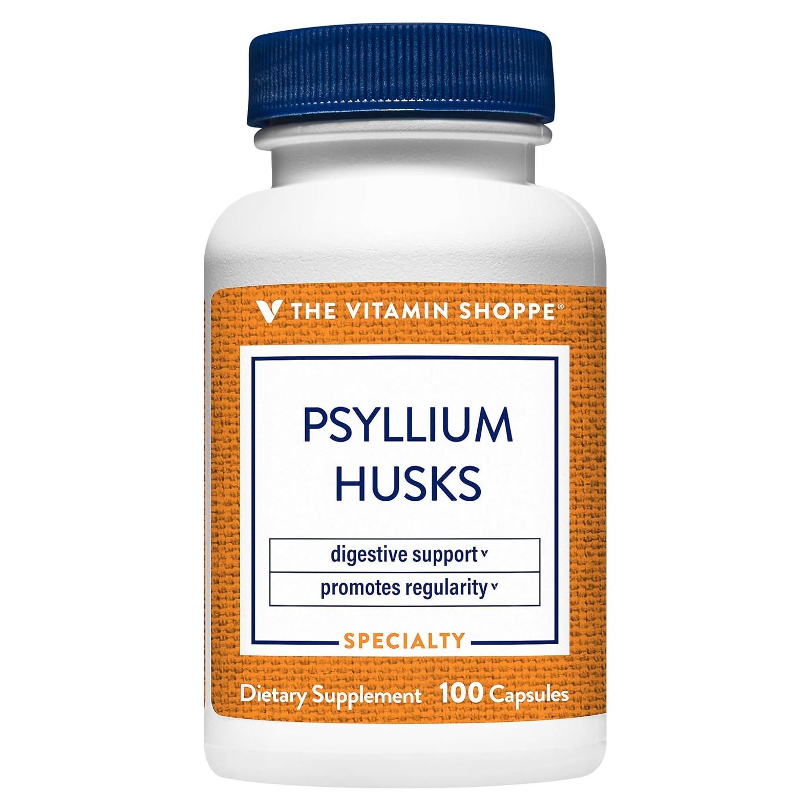 Cápsulas de Psyllium The Vitamin Shoppe 840 mg - 100 Unidades