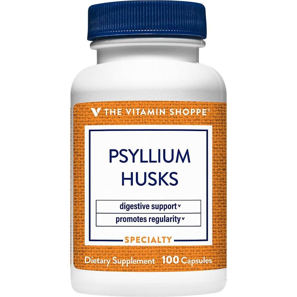 Cápsulas de Psyllium The Vitamin Shoppe 840 mg - 100 Unidades