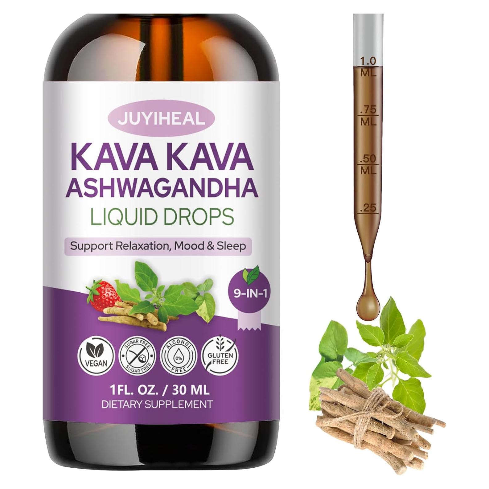 Extracto de Kava Kava JUYIHEAL 29.57 ml x 3 - Relajación y Bienestar