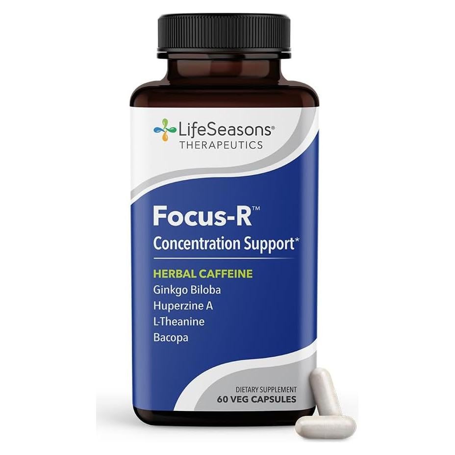 LifeSeasons Focus-R - Suplemento para Concentración - 60 Cápsulas