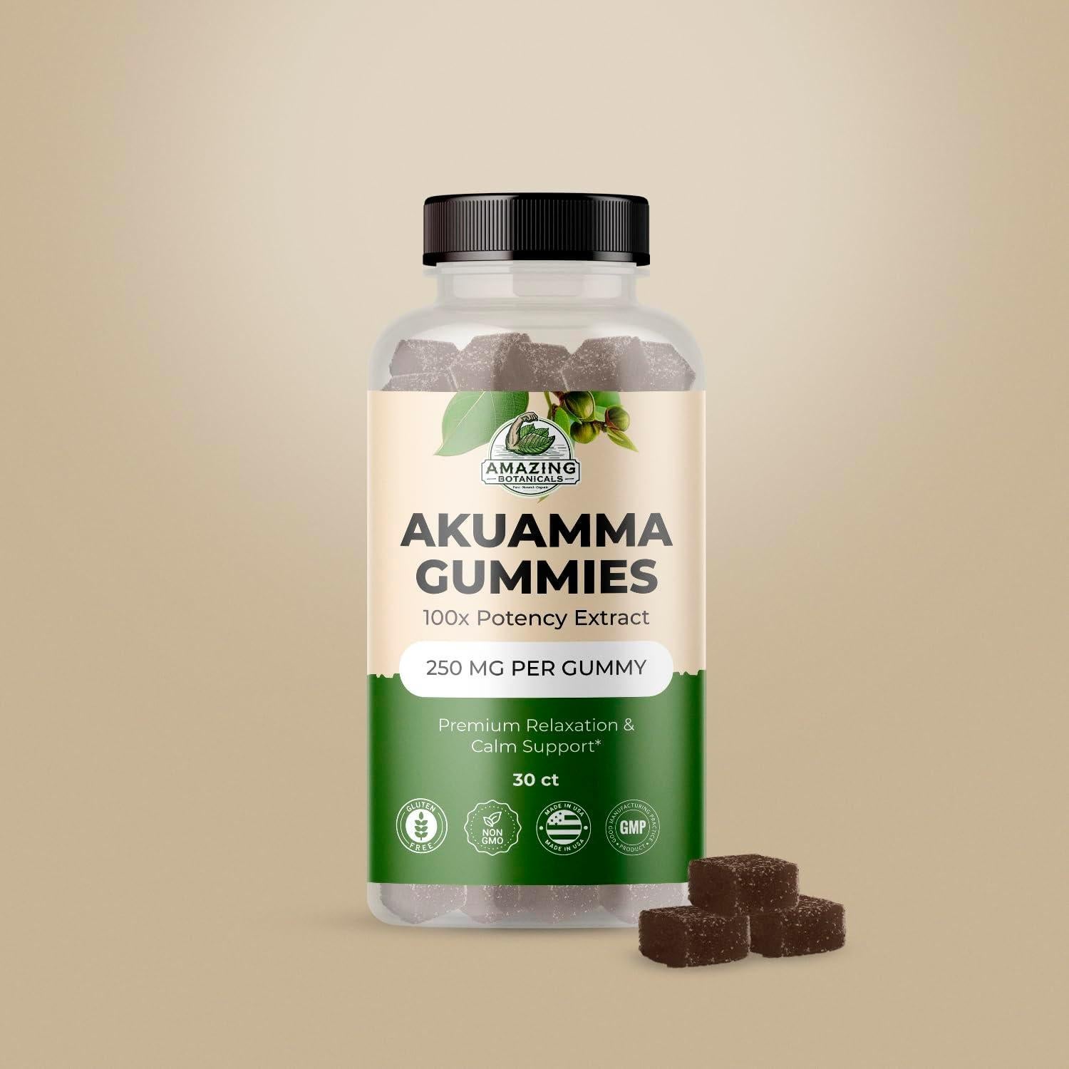 Gomitas de Akuamma Amazing Botanicals 250MG 30 unidades